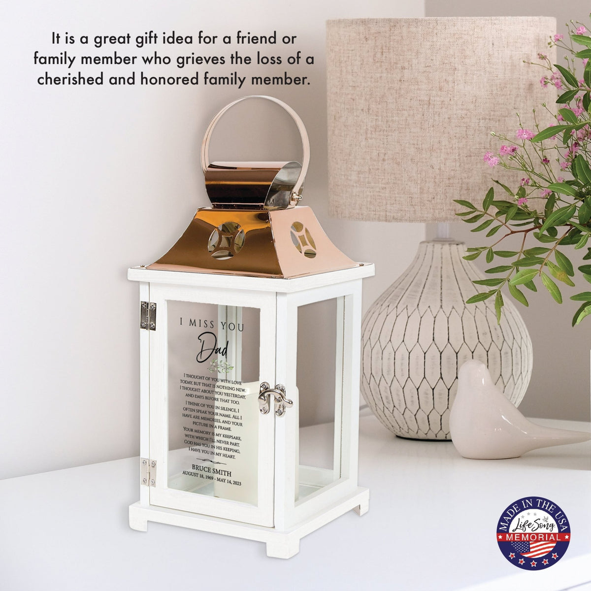 Shop LifeSong Milestones Personalized Candle Lanterns. Ideal for home decor, personalized, memorial, and sympathy gifts. Create lasting memories.