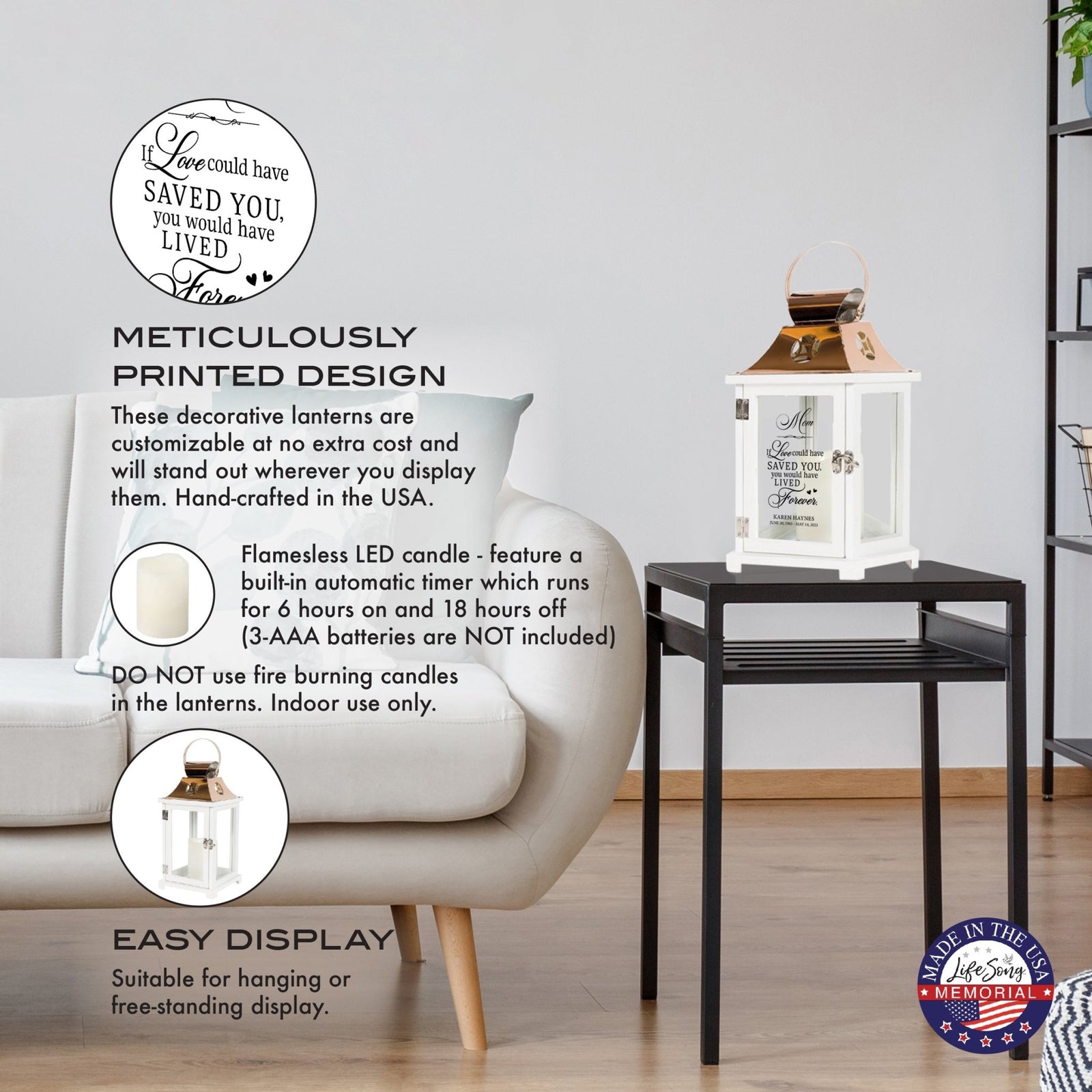 Shop LifeSong Milestones Personalized Candle Lanterns. Ideal for home decor, personalized, memorial, and sympathy gifts. Create lasting memories.