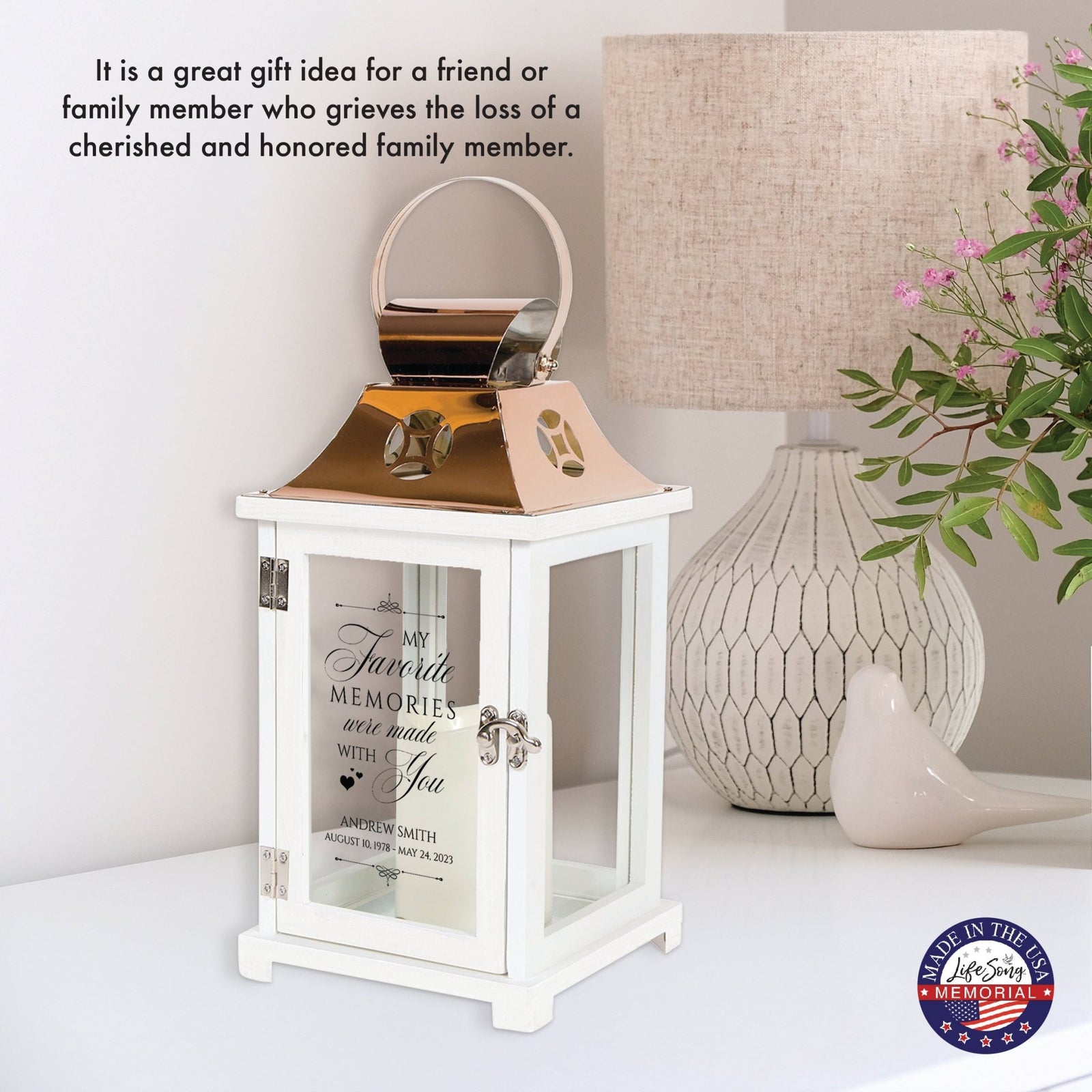 Shop LifeSong Milestones Personalized Candle Lanterns. Ideal for home decor, personalized, memorial, and sympathy gifts. Create lasting memories.