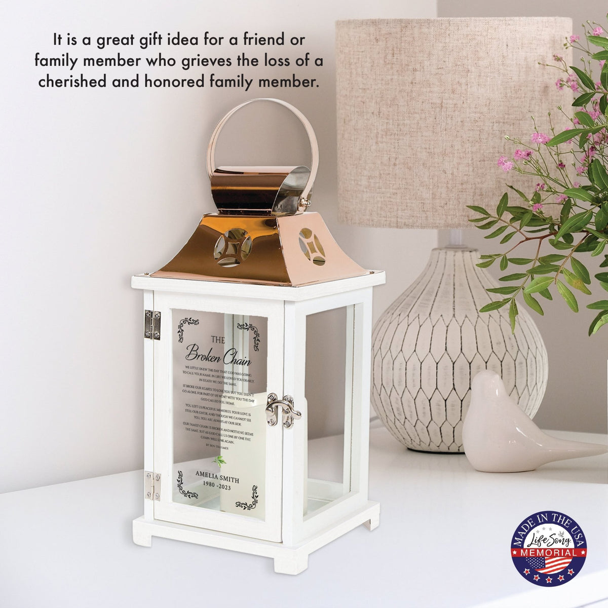 Shop LifeSong Milestones Personalized Candle Lanterns. Ideal for home decor, personalized, memorial, and sympathy gifts. Create lasting memories.