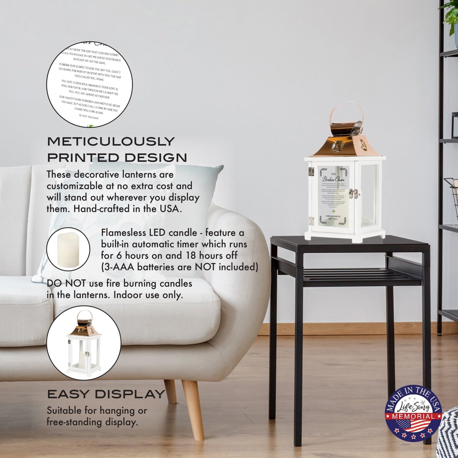 Shop LifeSong Milestones Personalized Candle Lanterns. Ideal for home decor, personalized, memorial, and sympathy gifts. Create lasting memories.