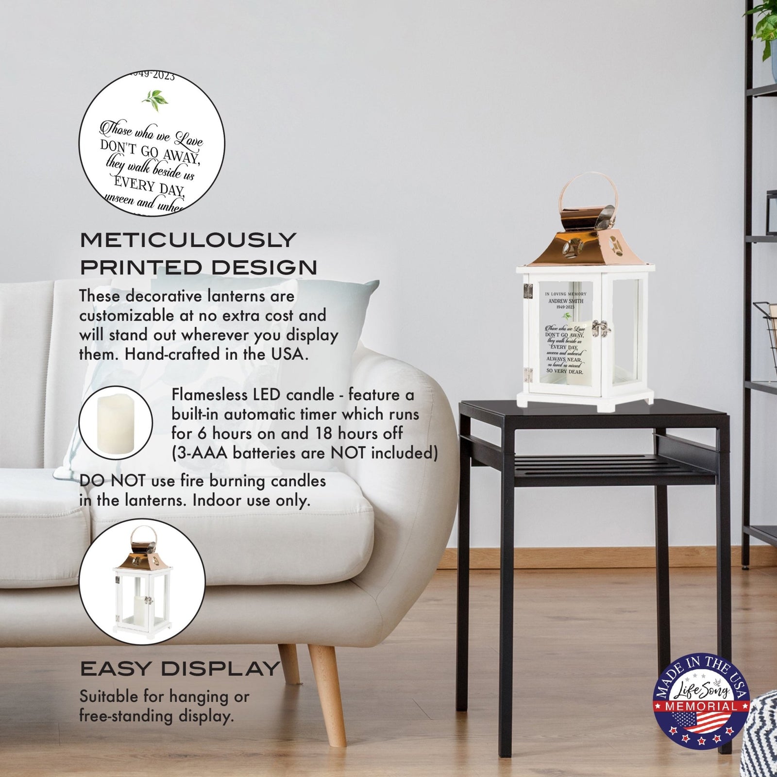 Shop LifeSong Milestones Personalized Candle Lanterns. Ideal for home decor, personalized, memorial, and sympathy gifts. Create lasting memories.