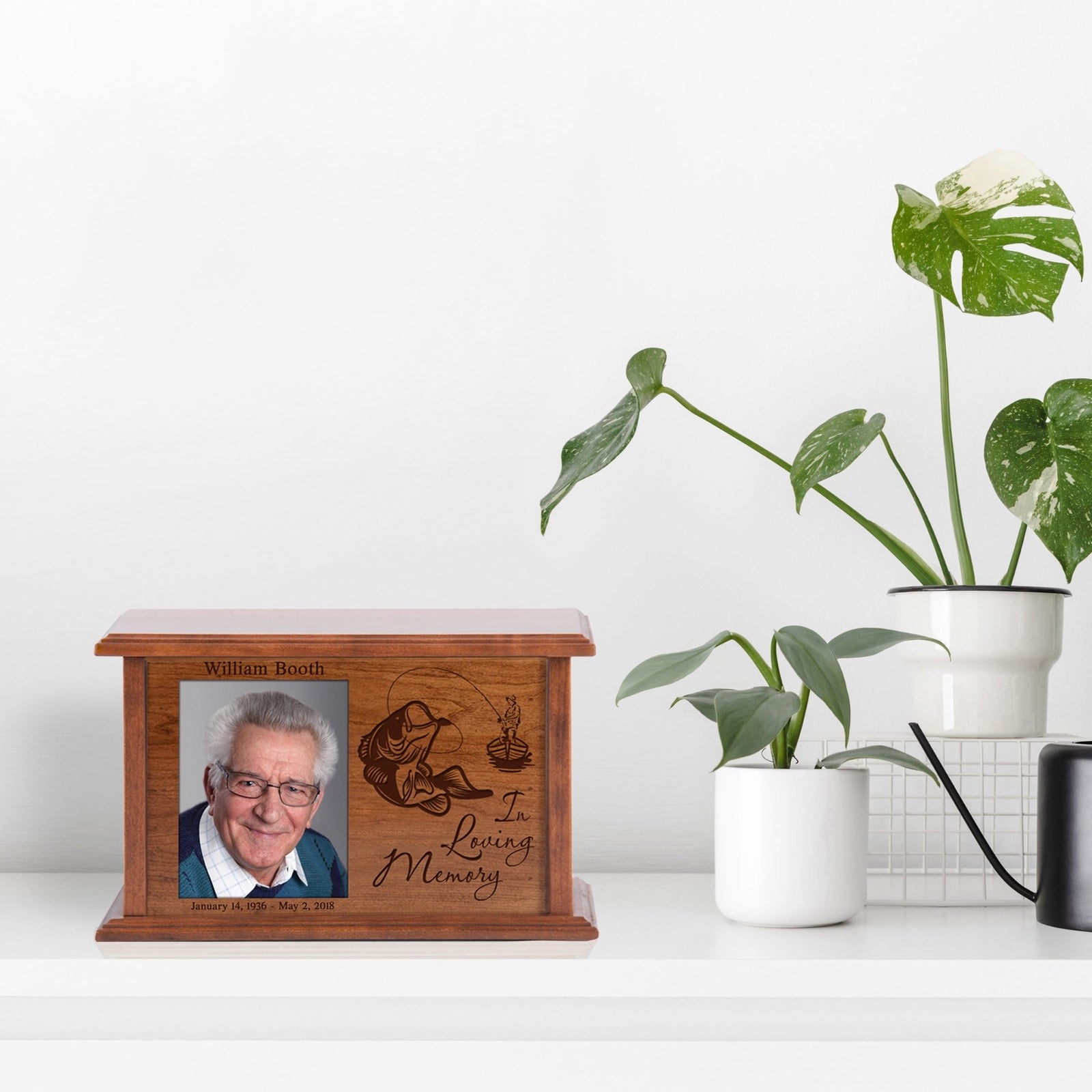 Personalized Funeral Photo Cremation Keepsake Urn Box Sympathy Gift - In Loving Memory - LifeSong Milestones