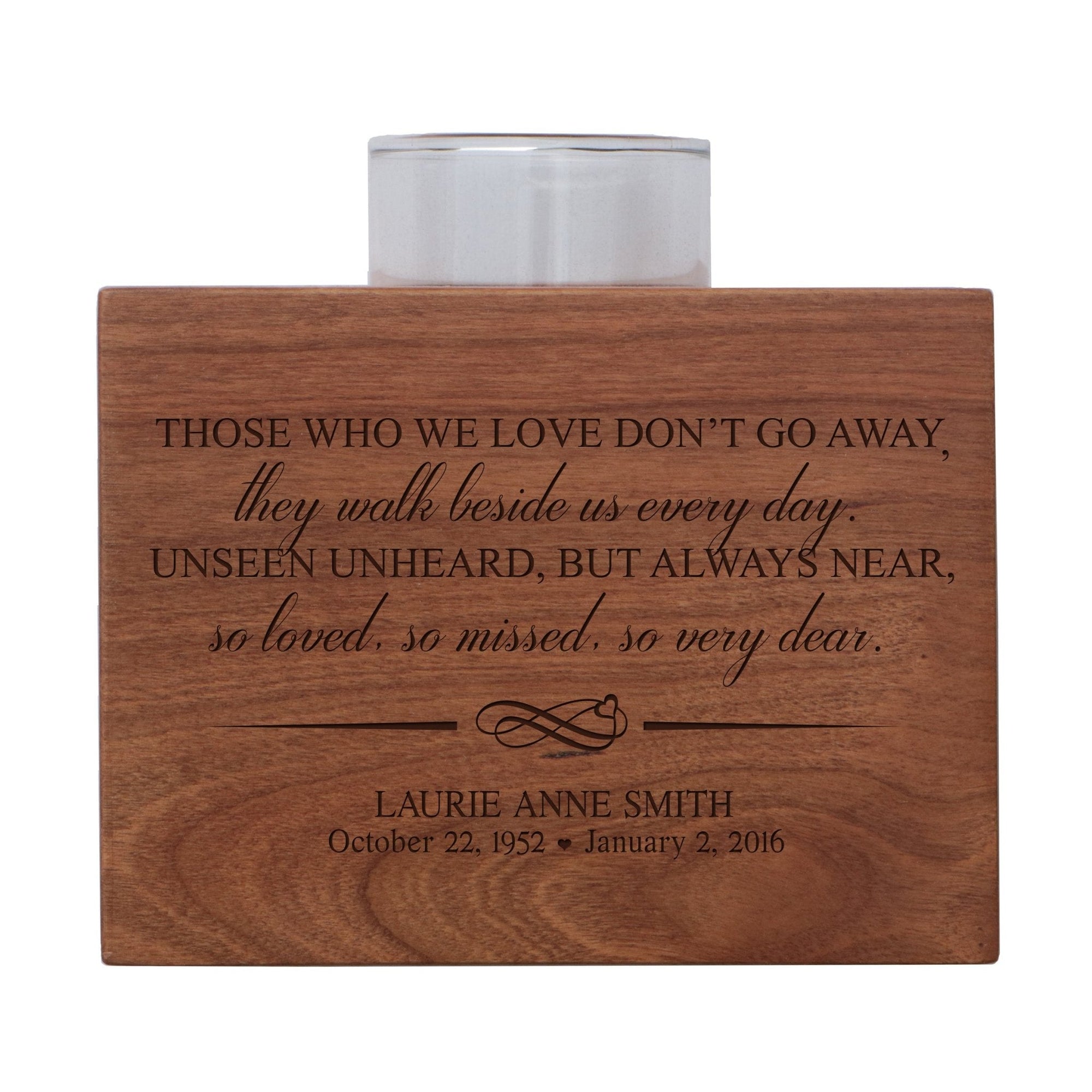 Personalized Memorial Candle Holder - Those Who We Love - LifeSong Milestones