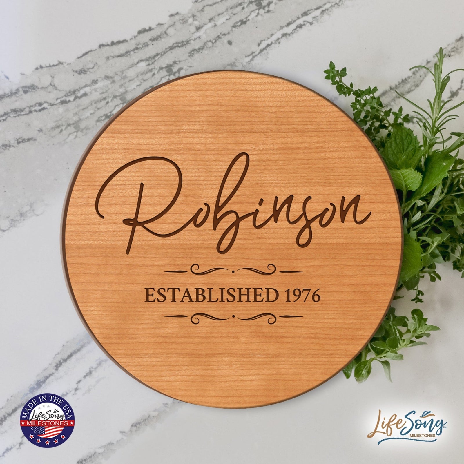 Personalized Monogram Lazy Susan Home Décor - LifeSong Milestones