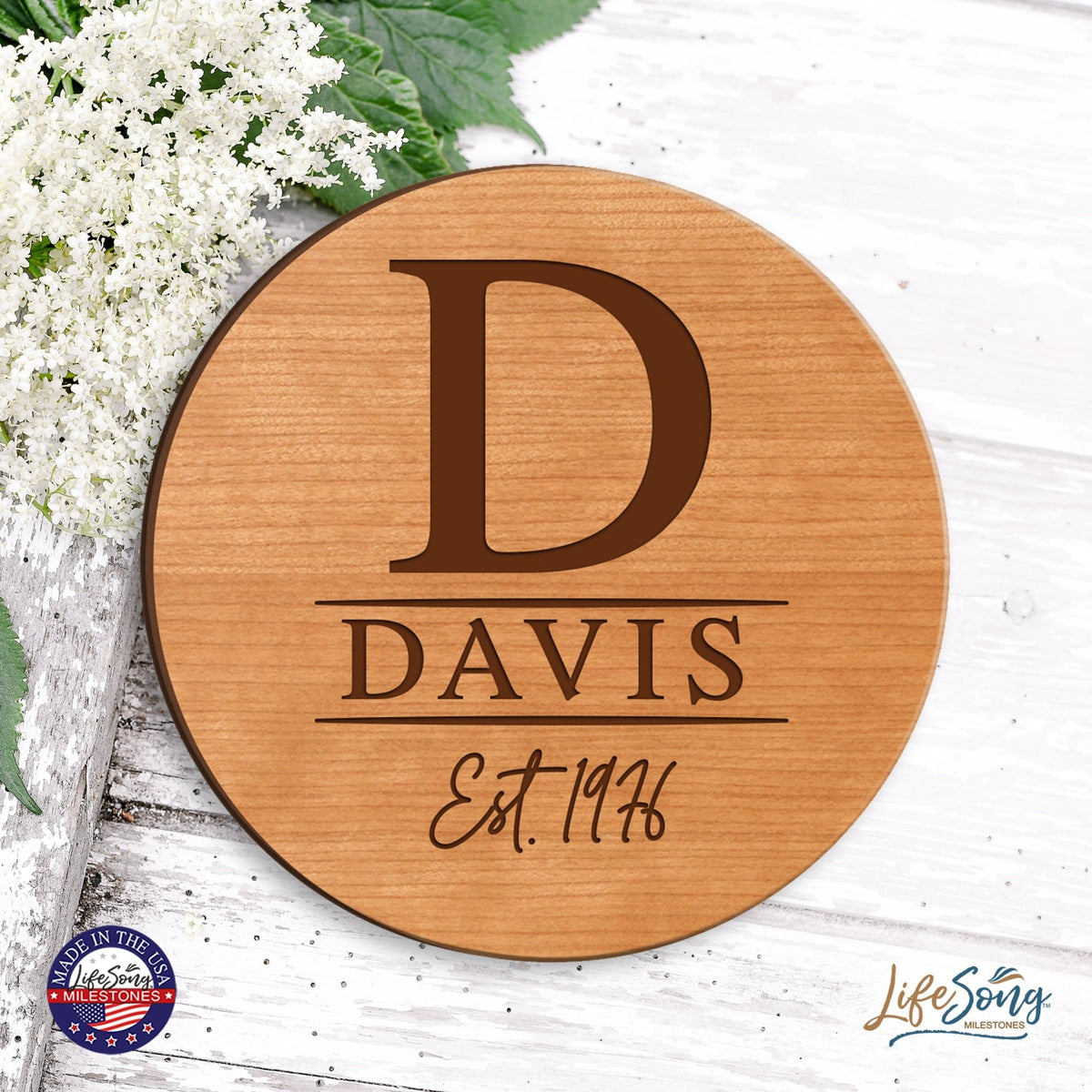 Personalized Monogram Lazy Susan Home Décor - LifeSong Milestones