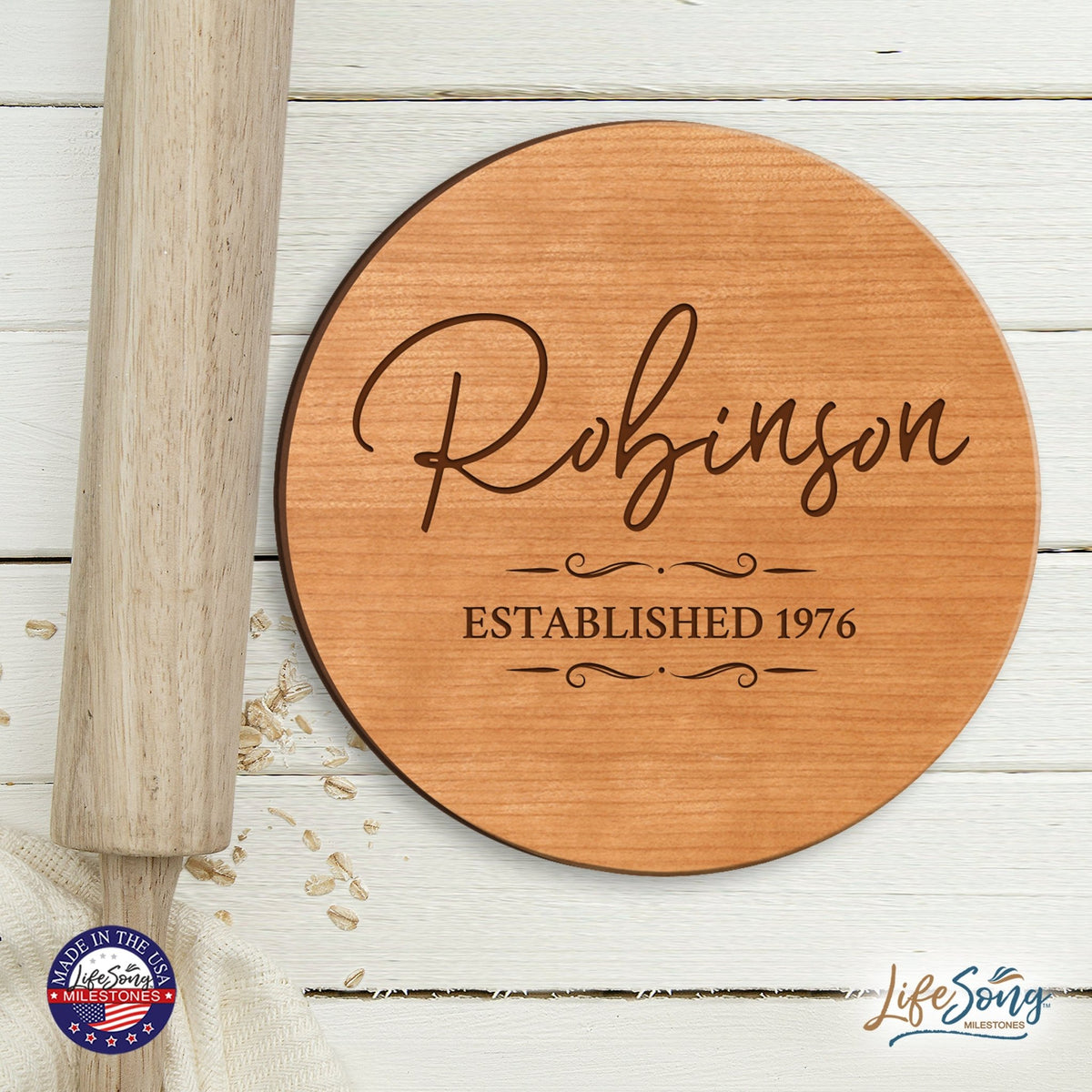 Personalized Monogram Lazy Susan Home Décor - LifeSong Milestones