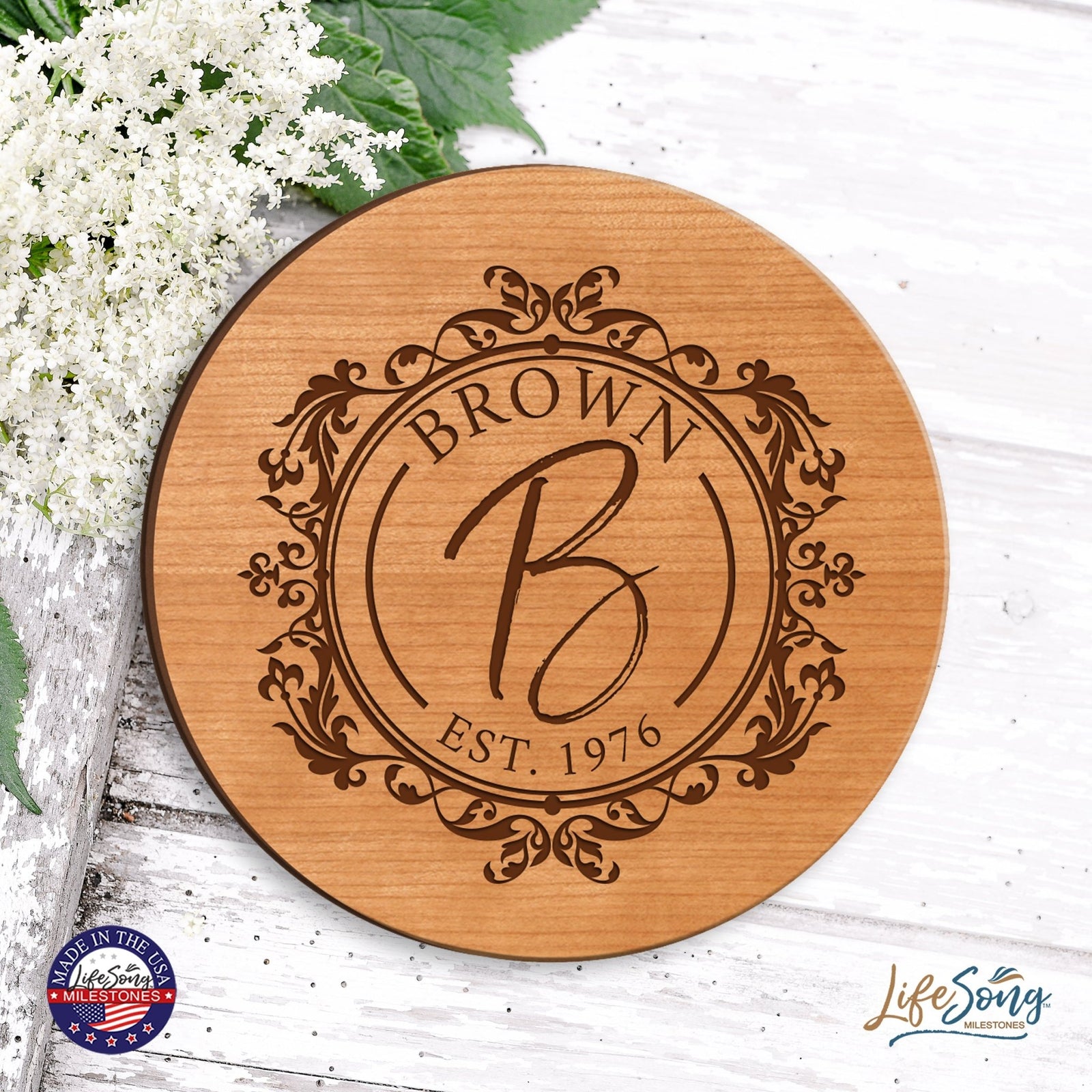 Personalized Monogram Lazy Susan Home Décor - LifeSong Milestones