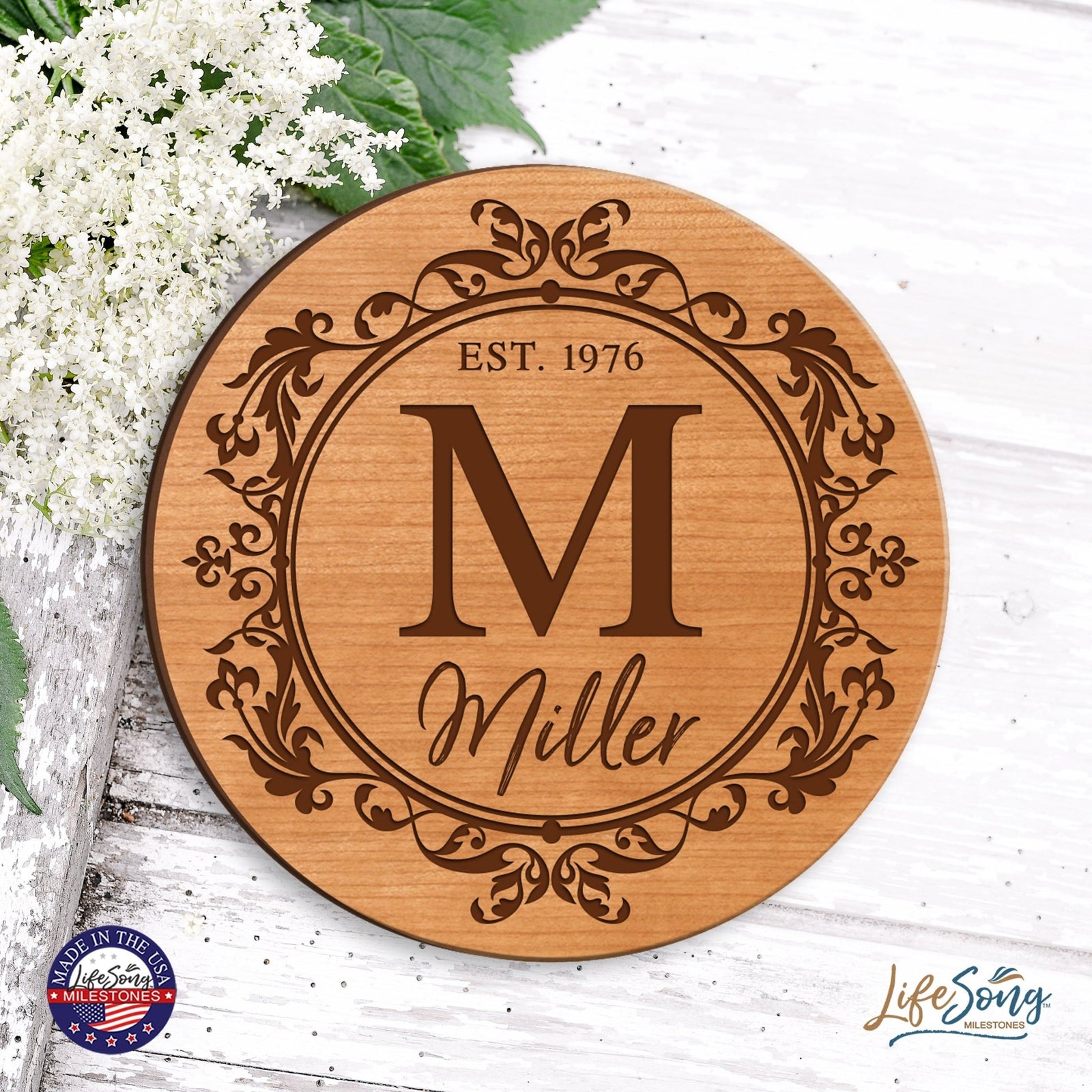 Personalized Monogram Lazy Susan Home Décor - LifeSong Milestones