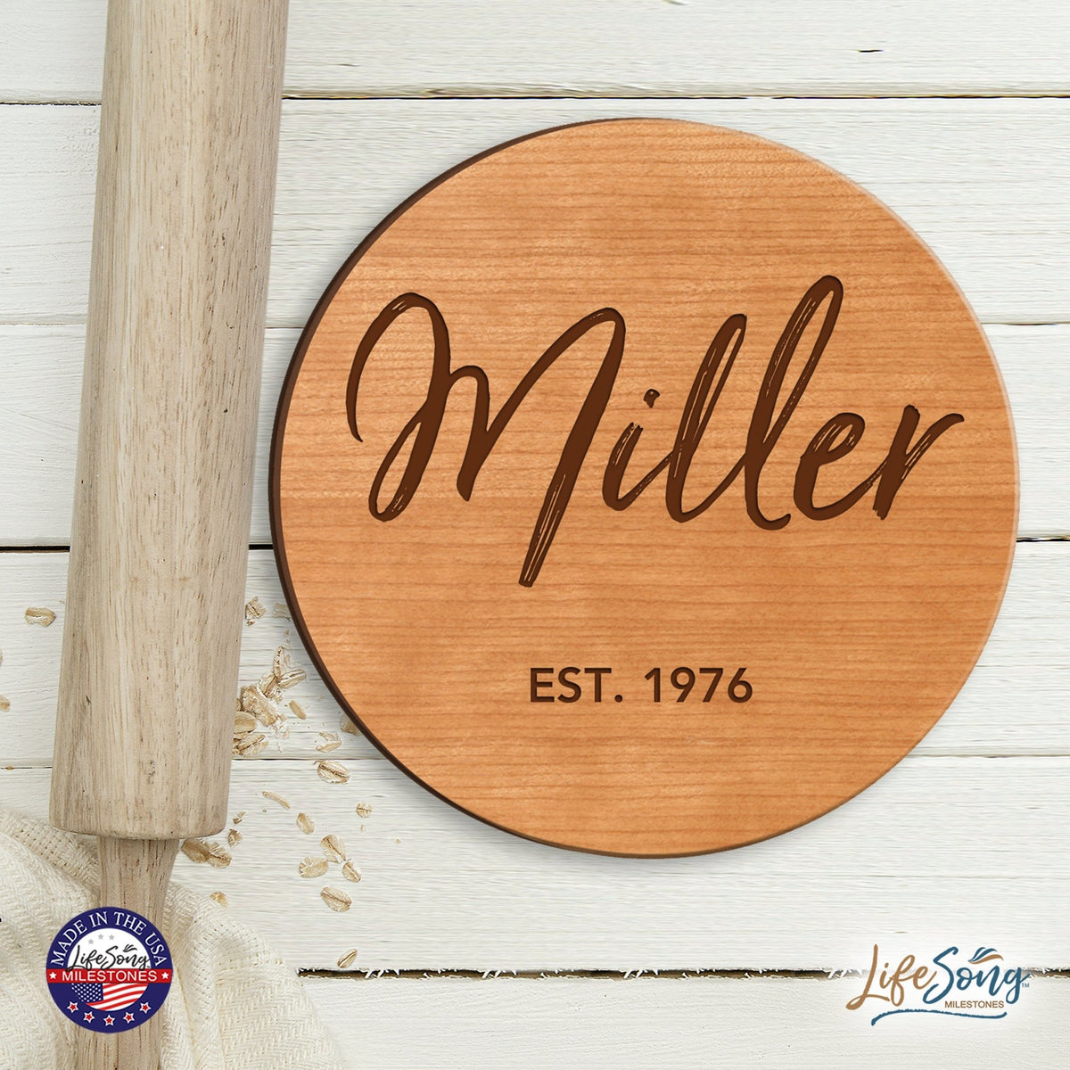 Personalized Monogram Lazy Susan Home Décor - LifeSong Milestones