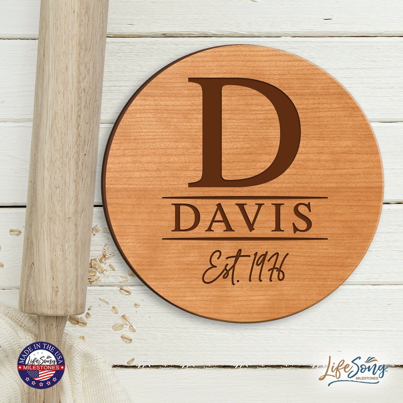 Personalized Monogram Lazy Susan Home Décor - LifeSong Milestones