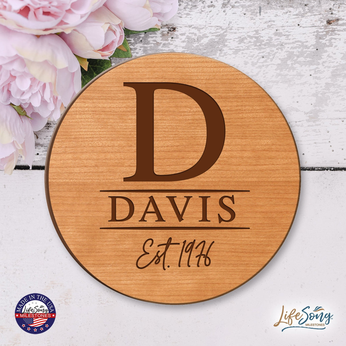 Personalized Monogram Lazy Susan Home Décor - LifeSong Milestones