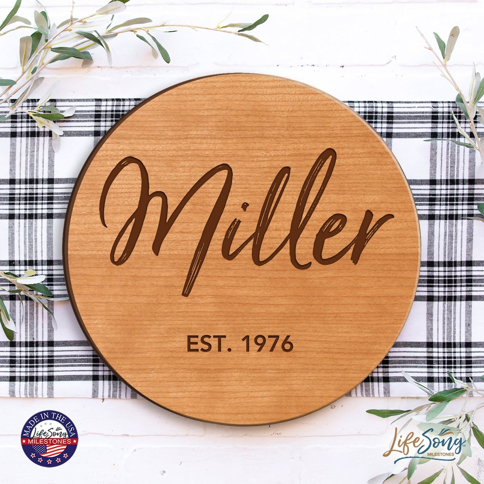 Personalized Monogram Lazy Susan Home Décor - LifeSong Milestones