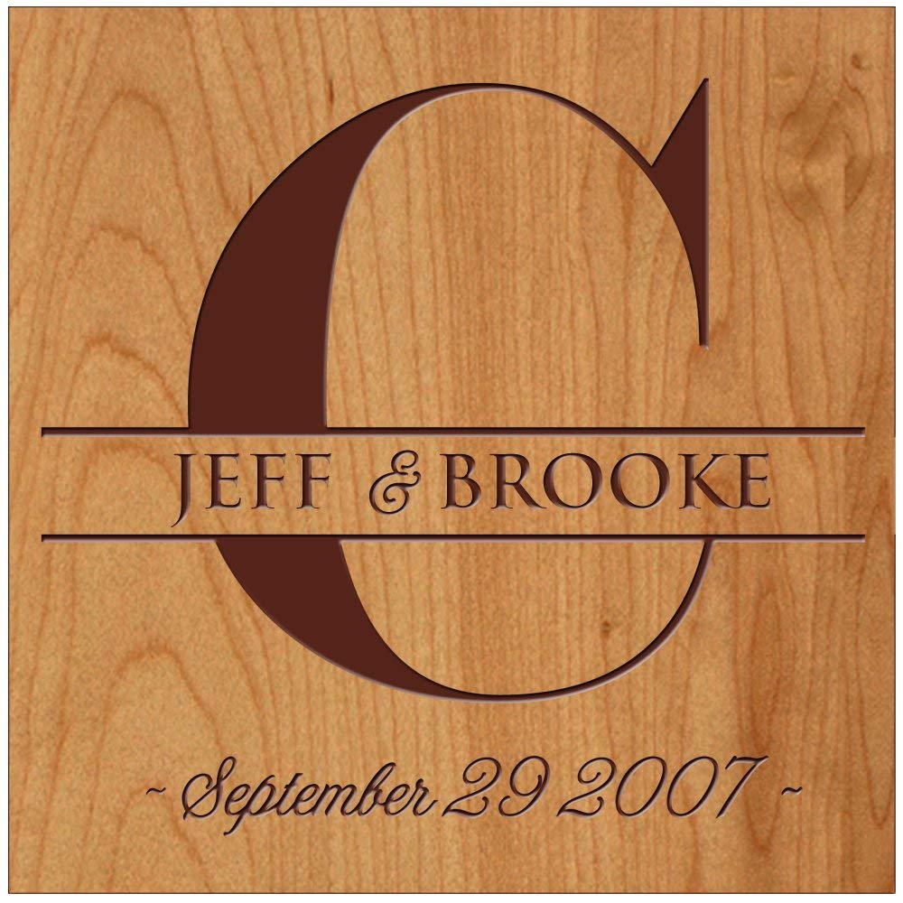 Personalized Monogram Wedding gifts for Anniversary or Wedding couples - LifeSong Milestones