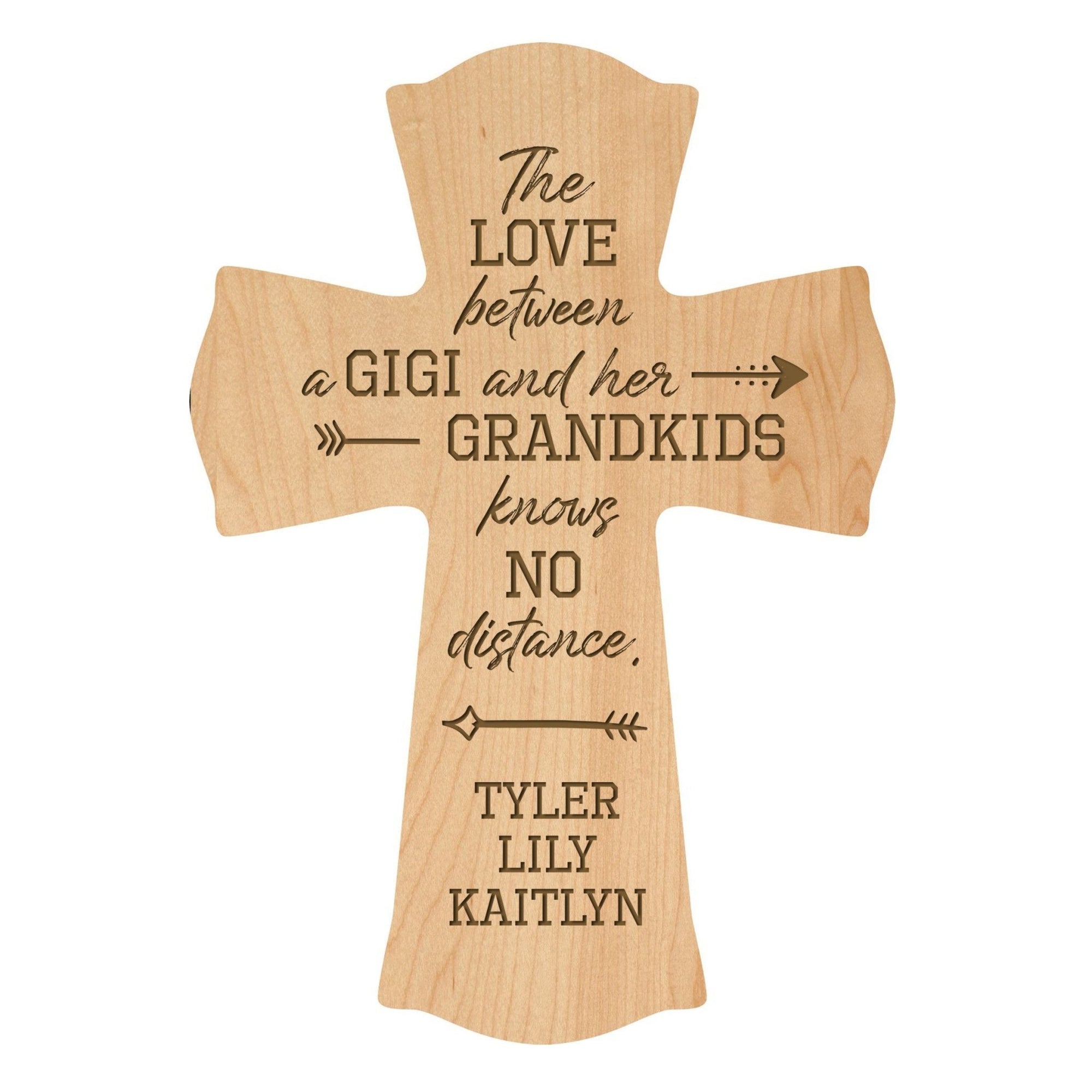 Personalized Mother’s Day Aunt The Love Between - 8.5x11 Crosses - LifeSong Milestones
