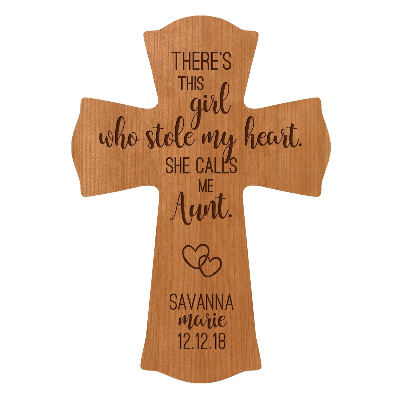 Personalized Mother’s Day Aunt There’s This Girl - 8.5x11 Crosses - LifeSong Milestones