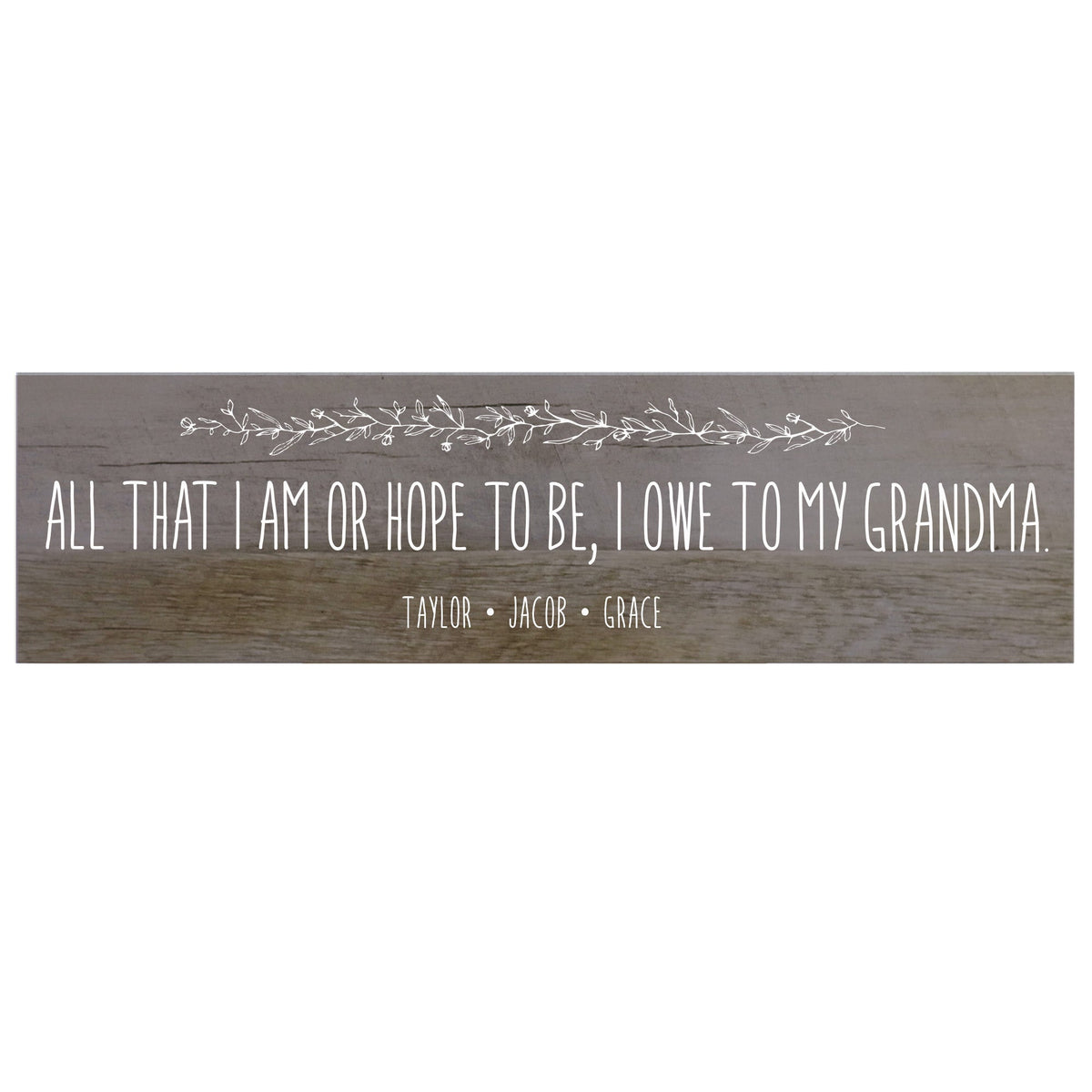 Personalized Mother's Day Barn Wood Sign Gift - All That I Am - LifeSong Milestones