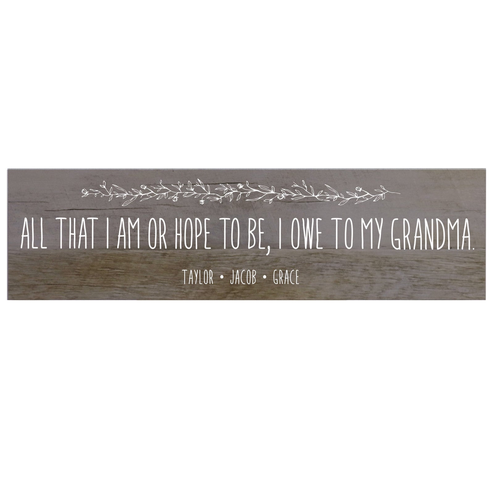 Personalized Mother's Day Barn Wood Sign Gift - All That I Am - LifeSong Milestones