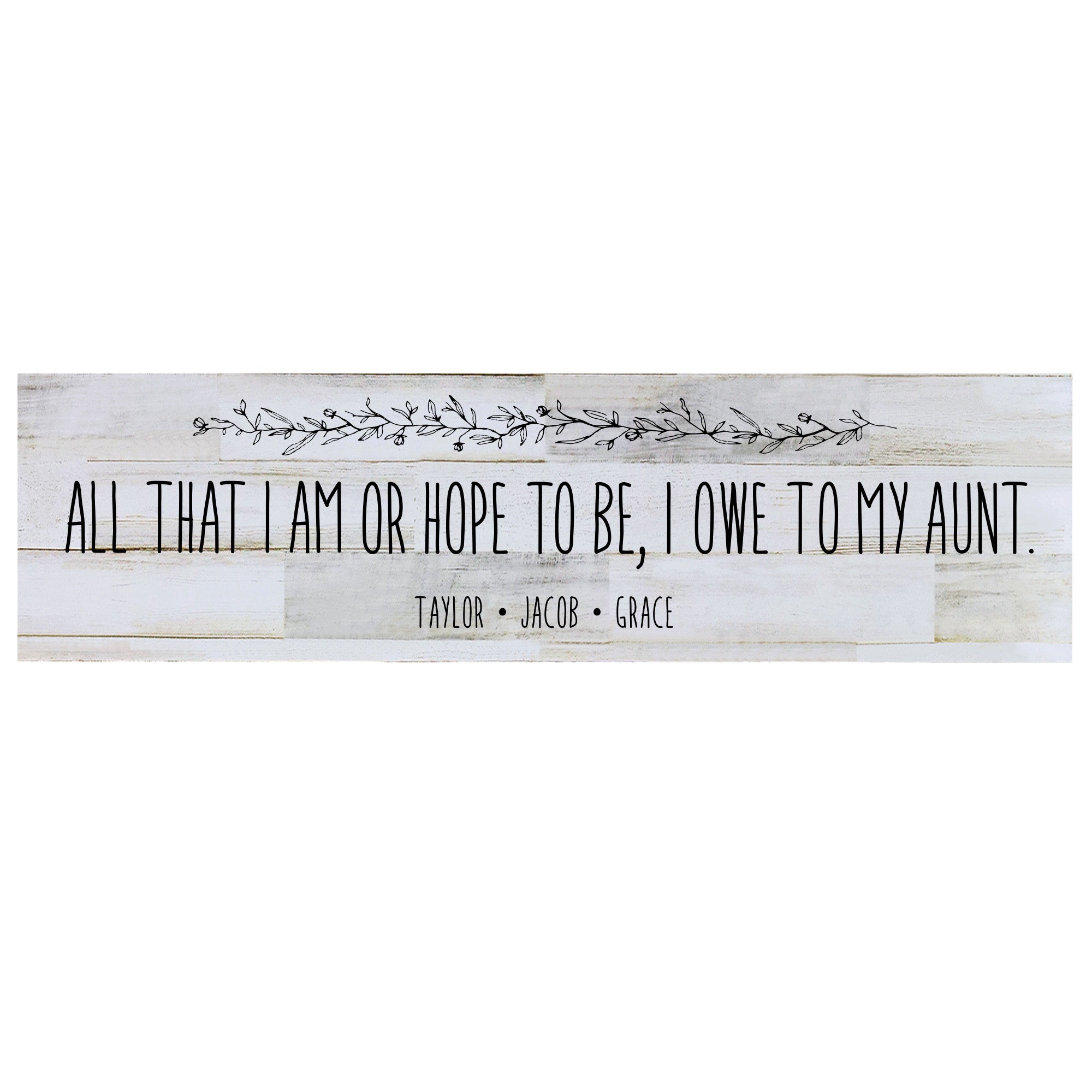 Personalized Mother's Day Barn Wood Sign Gift - All That I Am - LifeSong Milestones