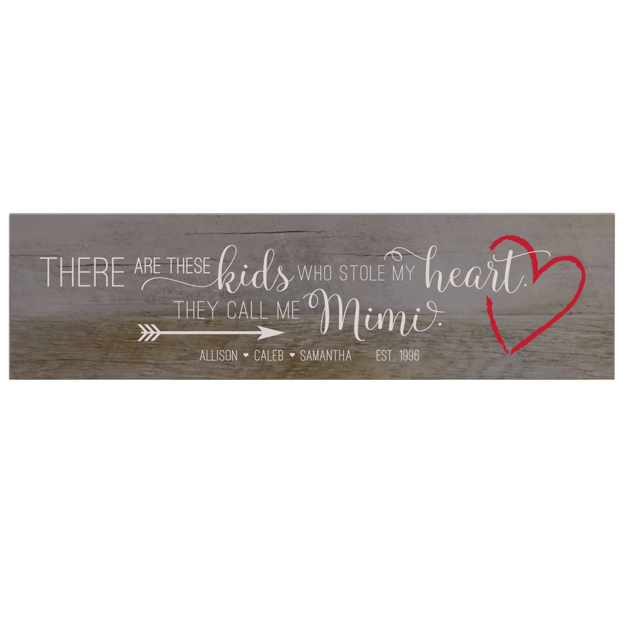 Personalized Mother's Day Barn Wood Sign Gift - There Are These Kids - LifeSong Milestones