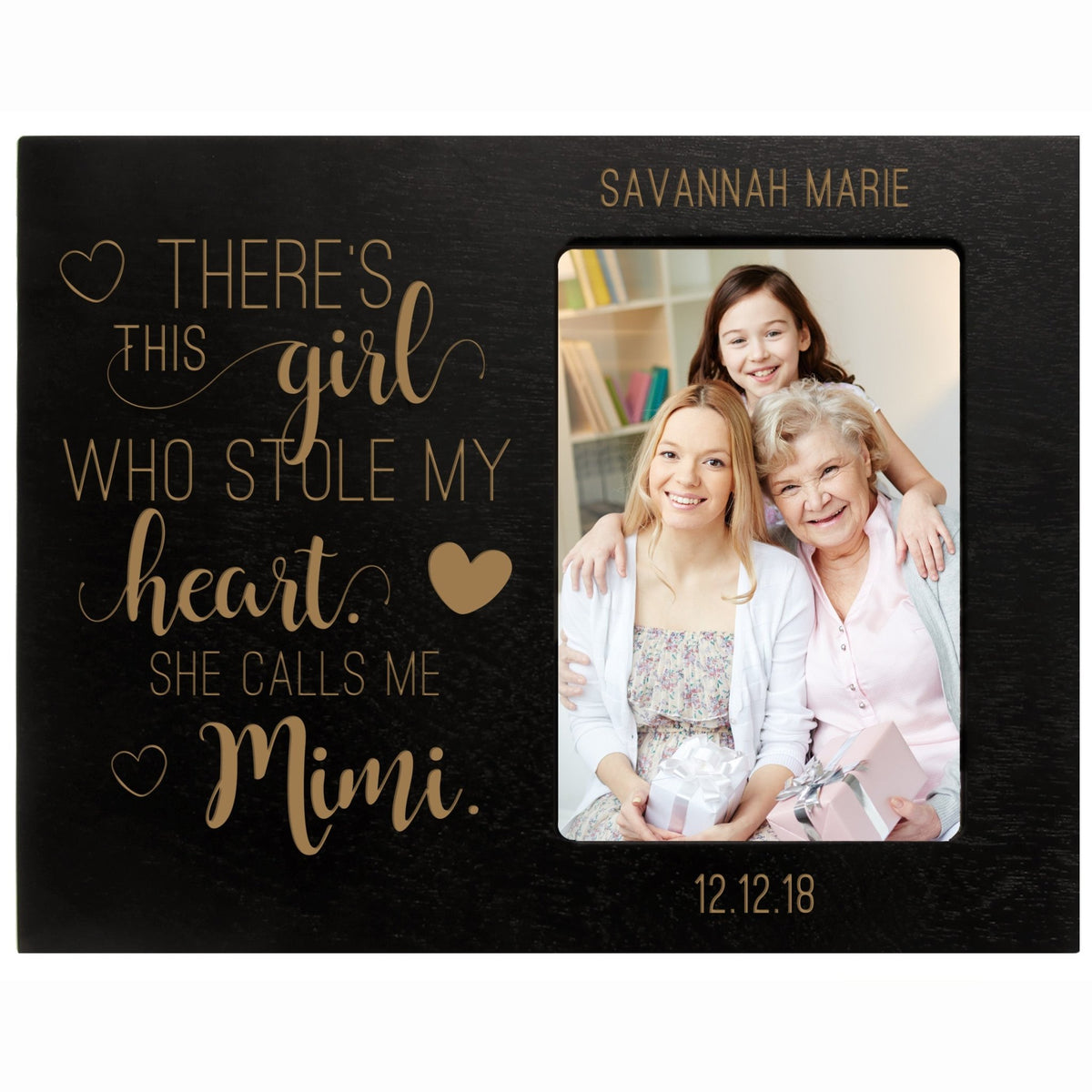 Personalized Mother’s Day Frame 4” x 6” Photo There&#39;s This Girl Mimi - LifeSong Milestones