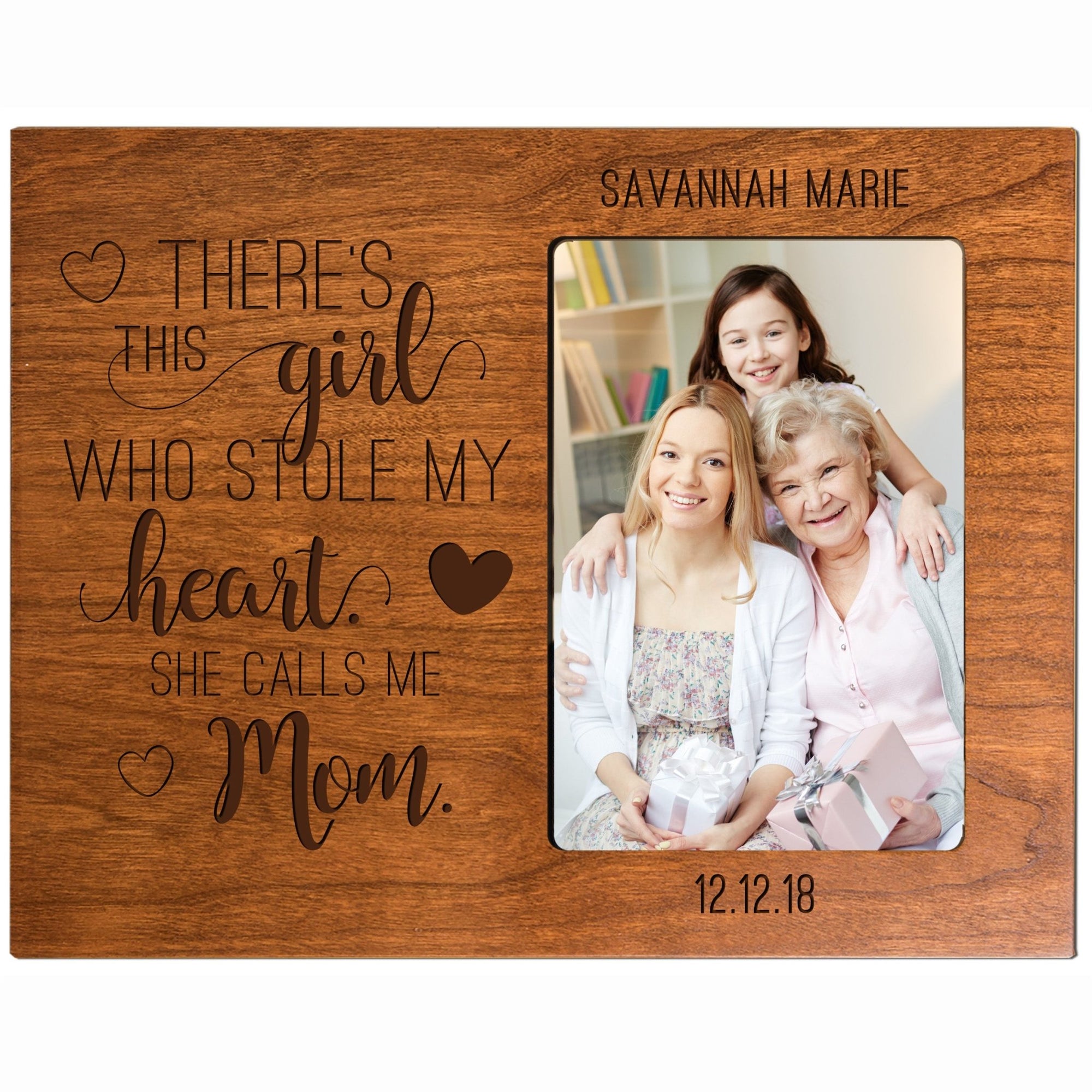 Personalized Mother’s Day Frame 4” x 6” Photo There's This Girl Mom - LifeSong Milestones