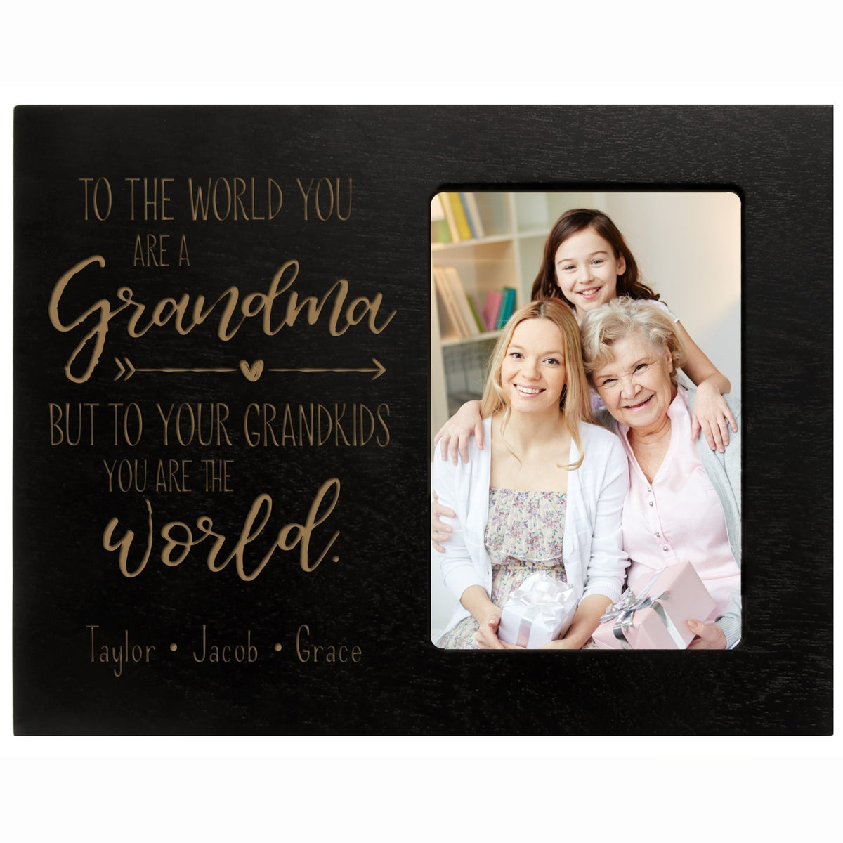 Personalized Mother’s Day Frame 4” x 6” Photo to The World Grandma - LifeSong Milestones