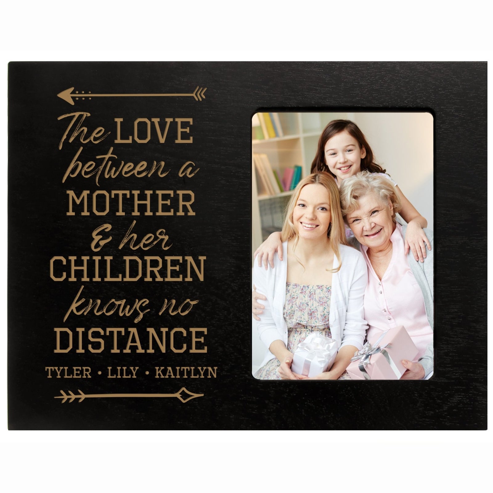 Personalized Mother’s Day Frame Holds 4” x 6” Photo The Love Mother - LifeSong Milestones