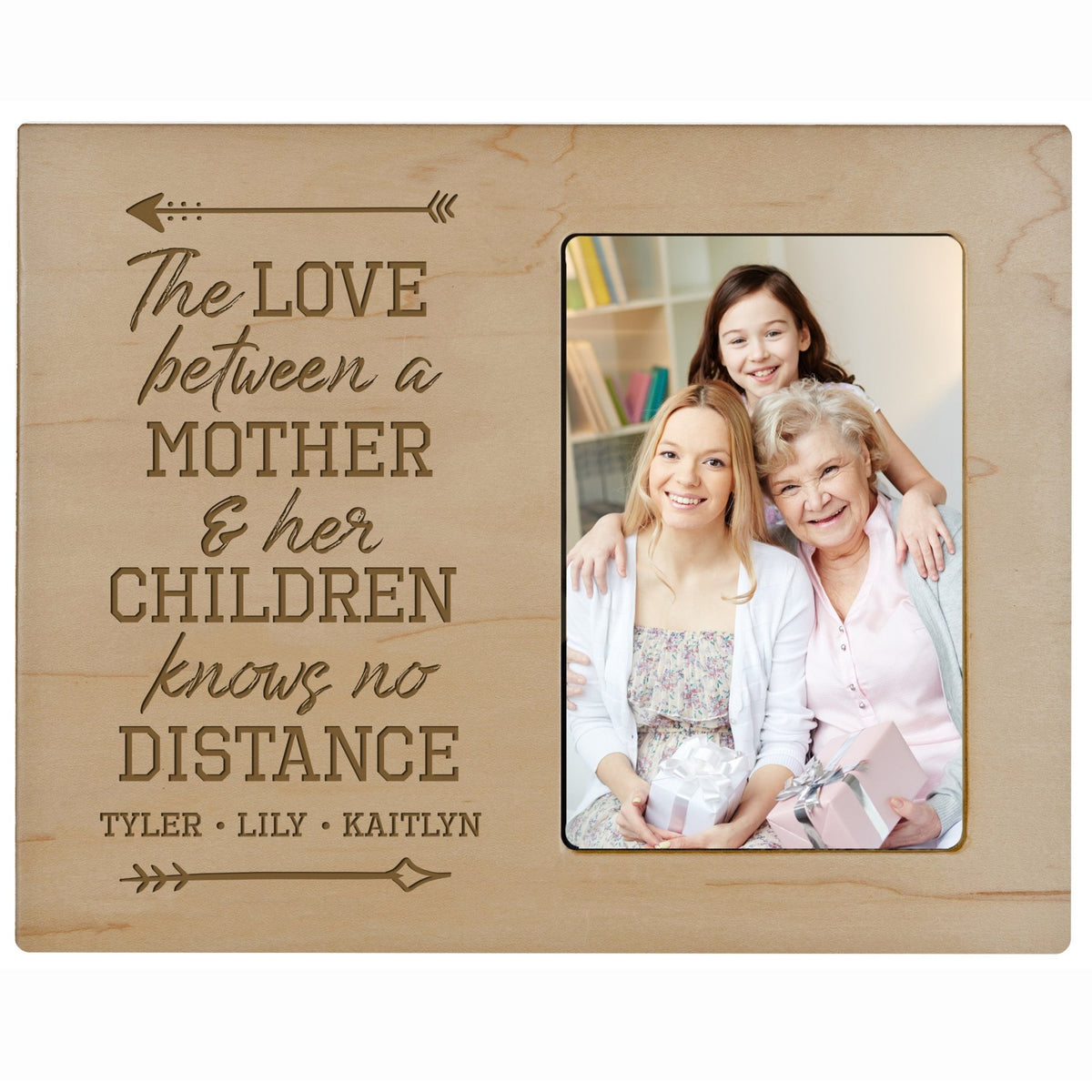 Personalized Mother’s Day Frame Holds 4” x 6” Photo The Love Mother - LifeSong Milestones
