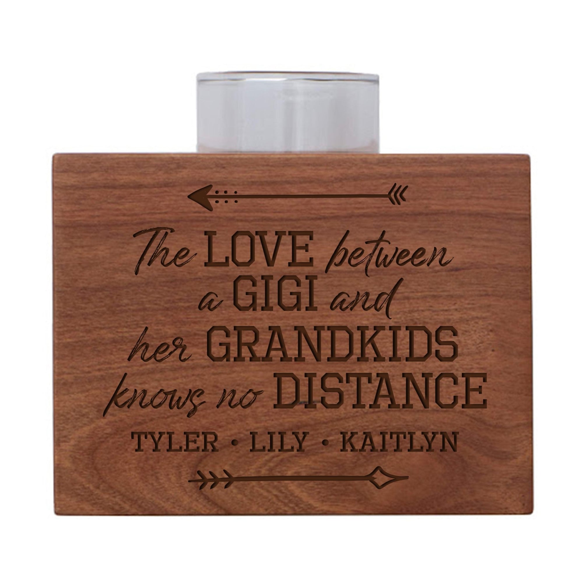 Personalized Mother’s Day Gift Love Between - Block Candle Holders - LifeSong Milestones