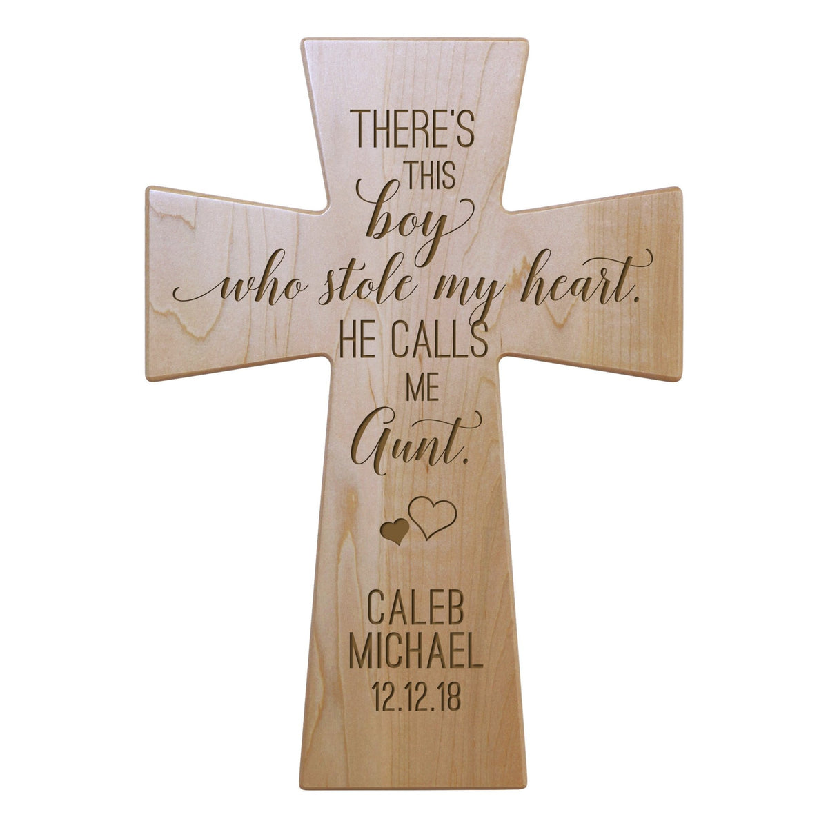 Personalized Mother’s Day Gift There’s This Boy - 12x17 Crosses Aunt - LifeSong Milestones