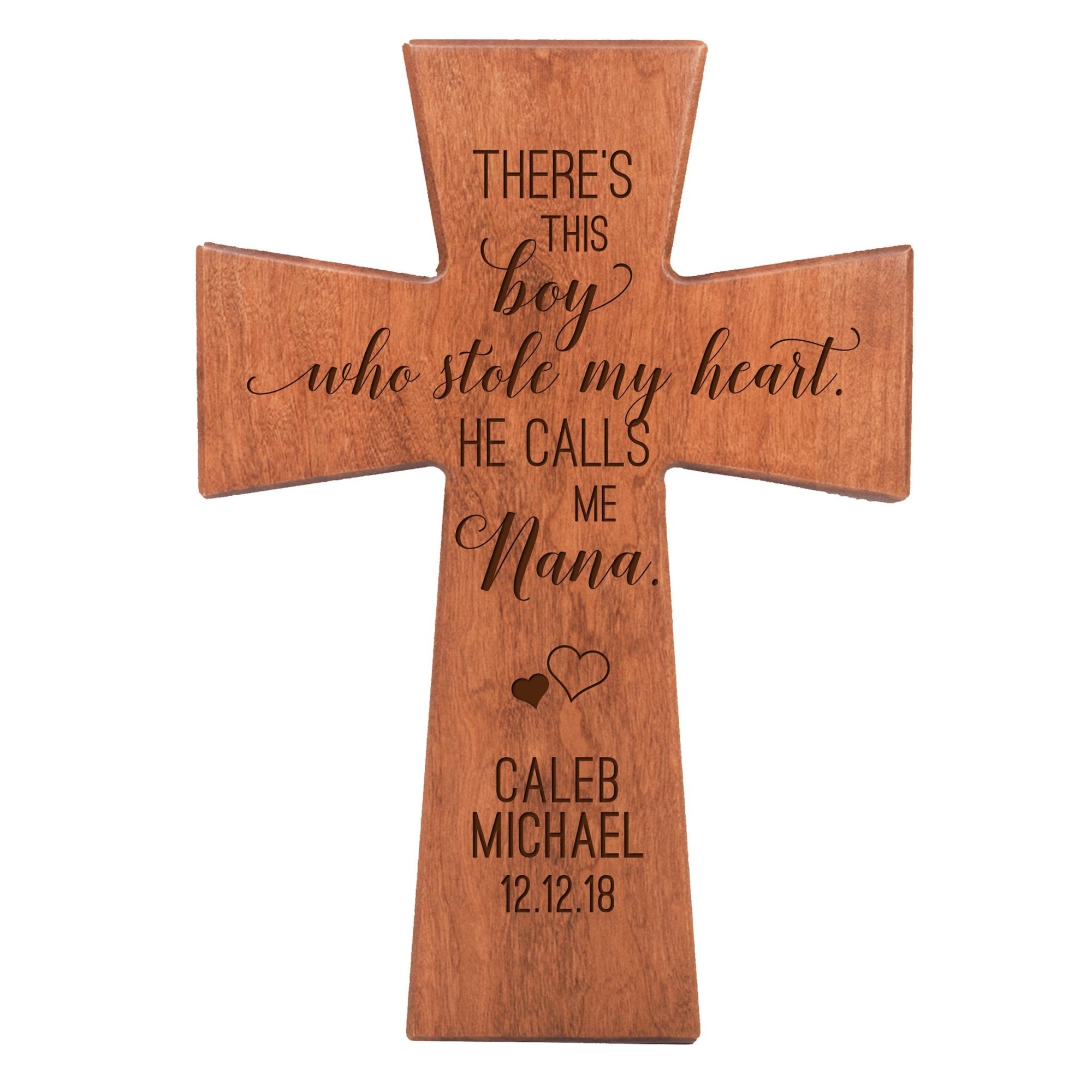 Personalized Mother’s Day Gift There’s This Boy - 12x17 Crosses Nana - LifeSong Milestones