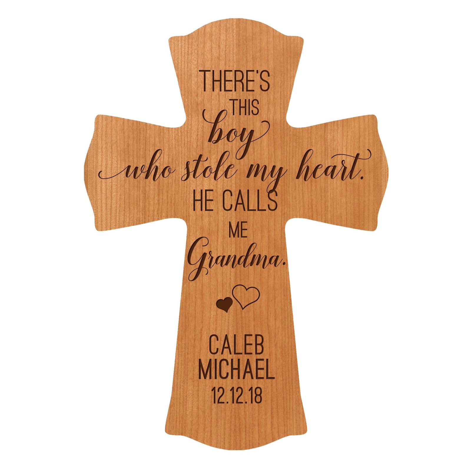 Personalized Mother’s Day Gift There’s This Boy - 8.5x11 Crosses Grandma - LifeSong Milestones
