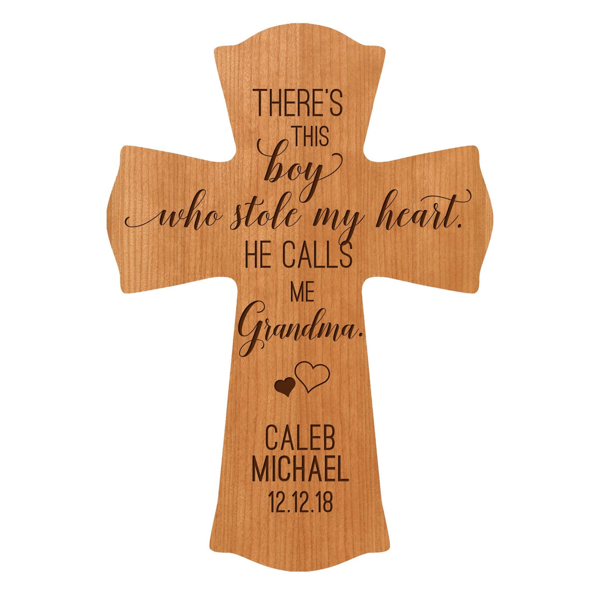 Personalized Mother’s Day Gift There’s This Boy - 8.5x11 Crosses Grandma - LifeSong Milestones