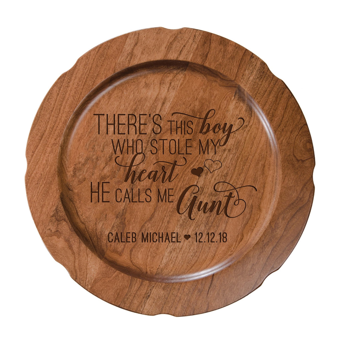 Personalized Mother’s Day Gift There’s This Boy - Cherry Plate - LifeSong Milestones