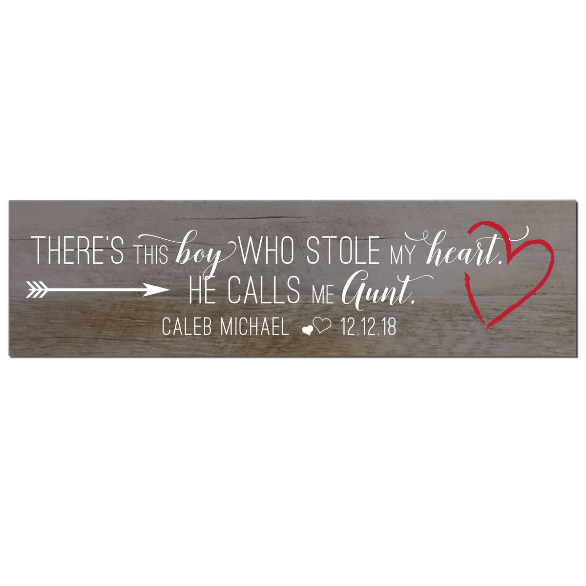 Personalized Mother’s Day Gift There’s This Boy - Signs Aunt - LifeSong Milestones