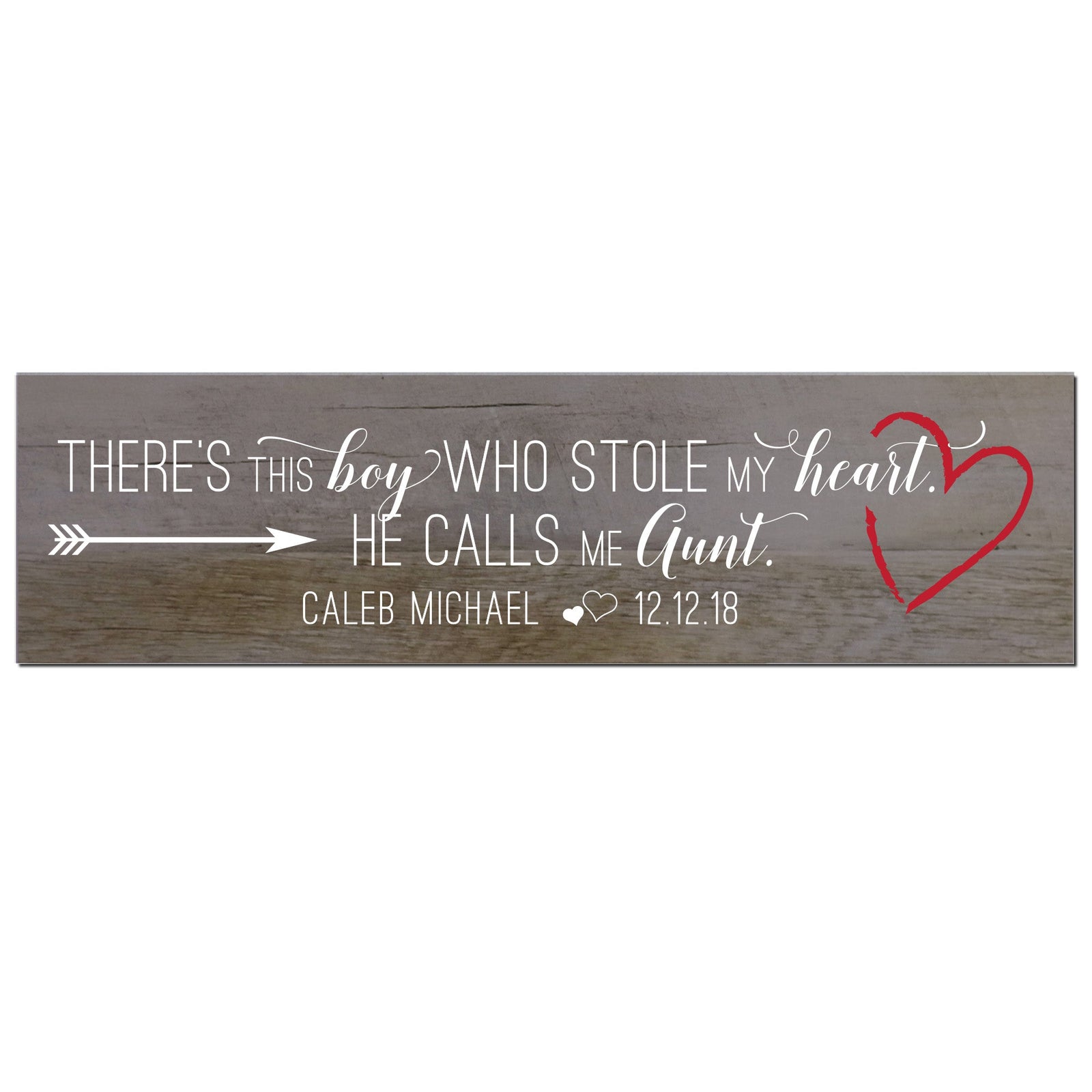 Personalized Mother’s Day Gift There’s This Boy - Signs Aunt - LifeSong Milestones