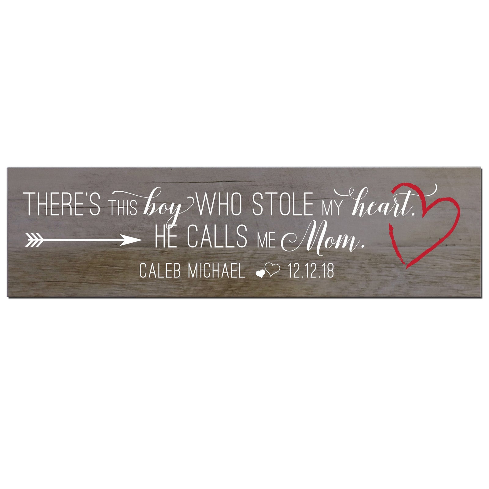Personalized Mother’s Day Gift There’s This Boy - Signs Mom - LifeSong Milestones