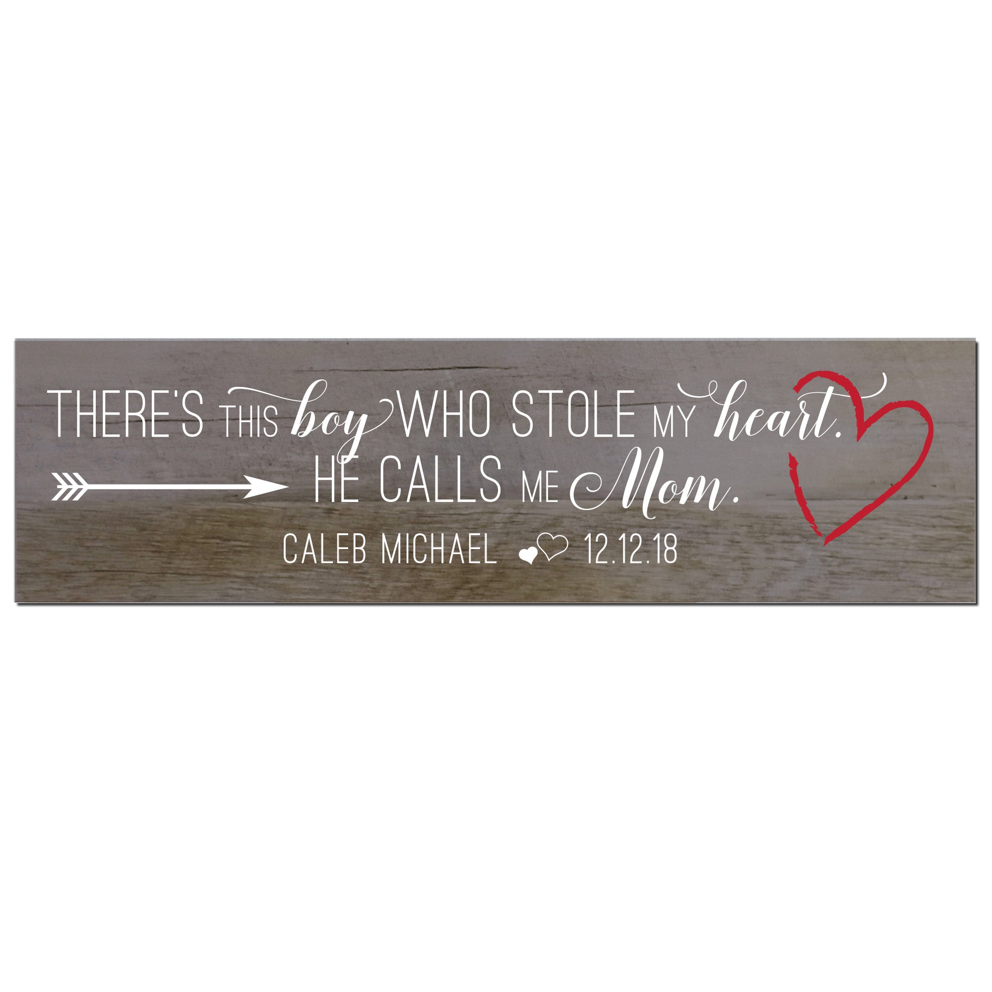 Personalized Mother’s Day Gift There’s This Boy - Signs Mom - LifeSong Milestones