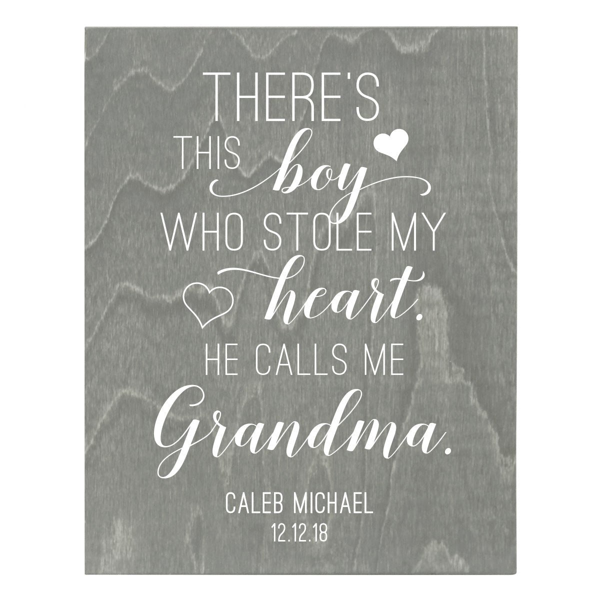 Personalized Mother’s Day Gift There’s This Boy - Wooden Plaques Grandma - LifeSong Milestones