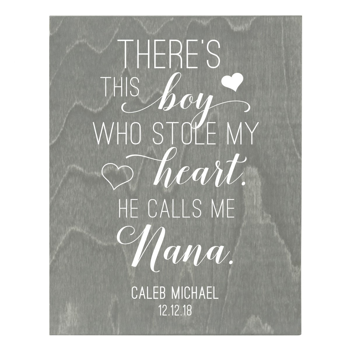 Personalized Mother’s Day Gift There’s This Boy - Wooden Plaques Nana - LifeSong Milestones