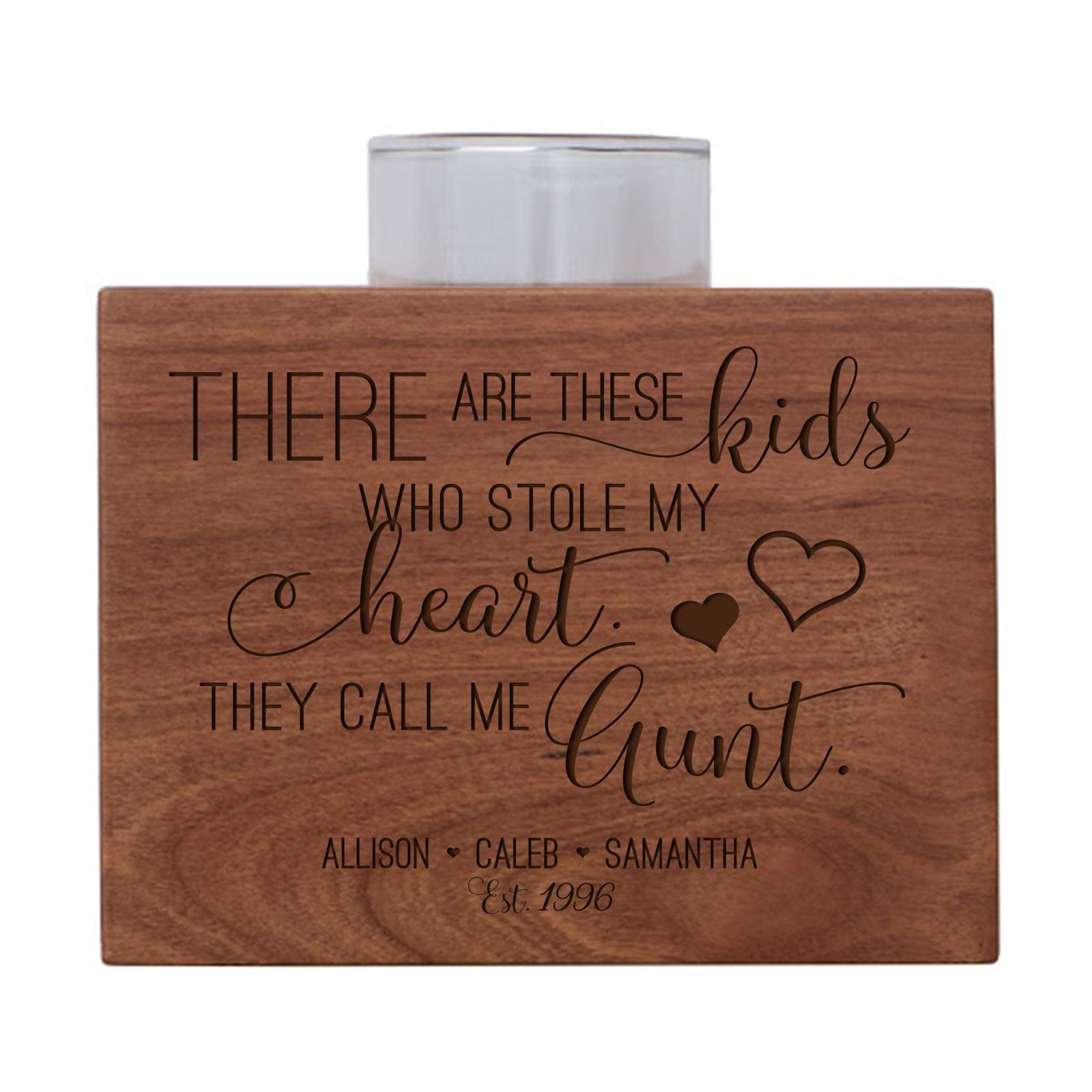 Personalized Mother’s Day Gift These Kids - Block Candle Holders - LifeSong Milestones