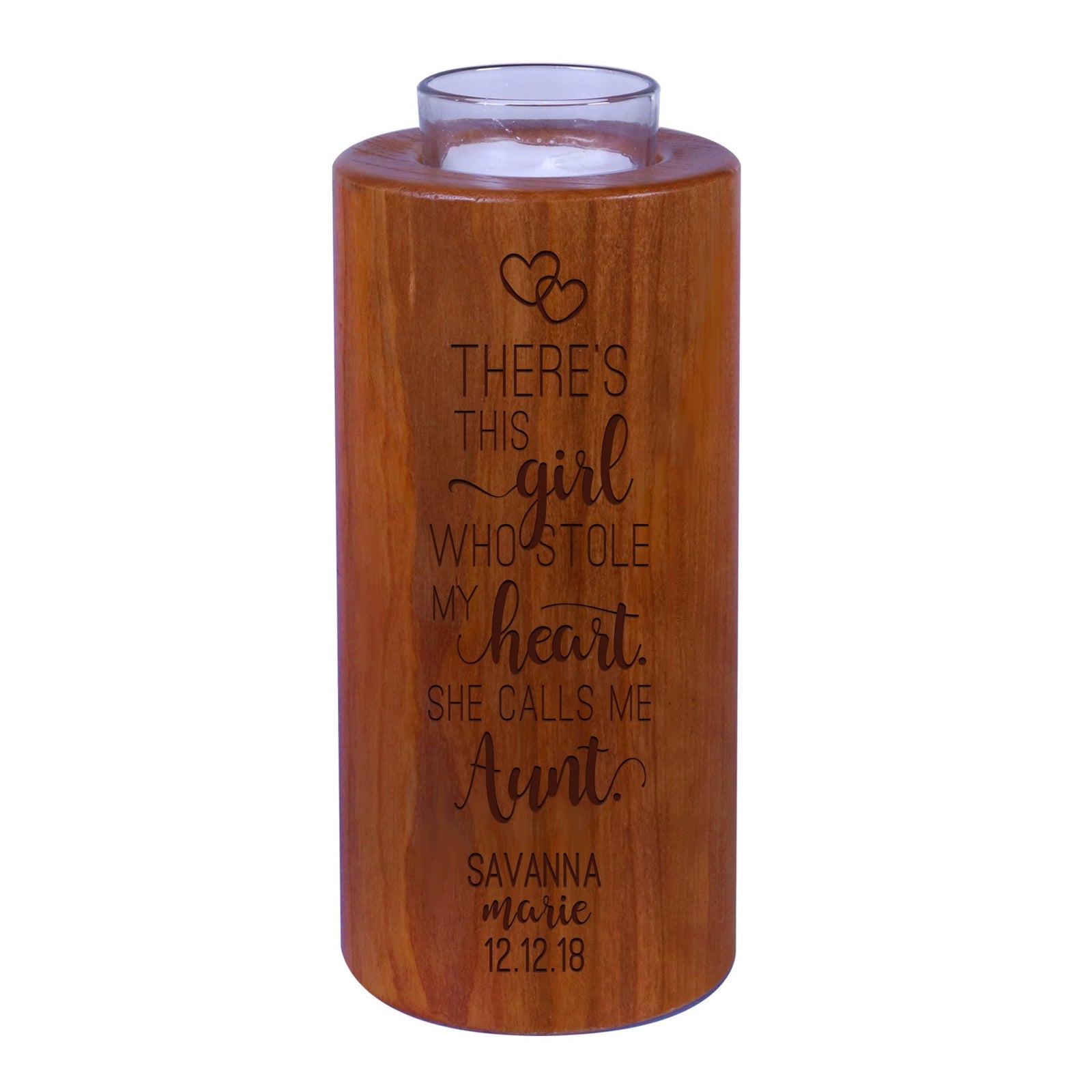 Personalized Mother’s Day Gift This Girl - Round Candle Holders - LifeSong Milestones