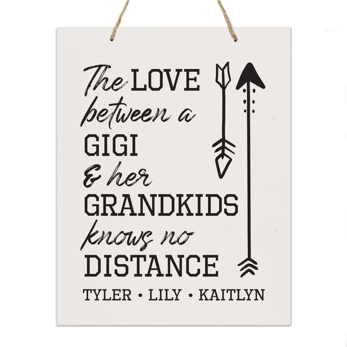 Personalized Mothers Day Gift Wall Hanging Sign - The Love 12x15 - LifeSong Milestones