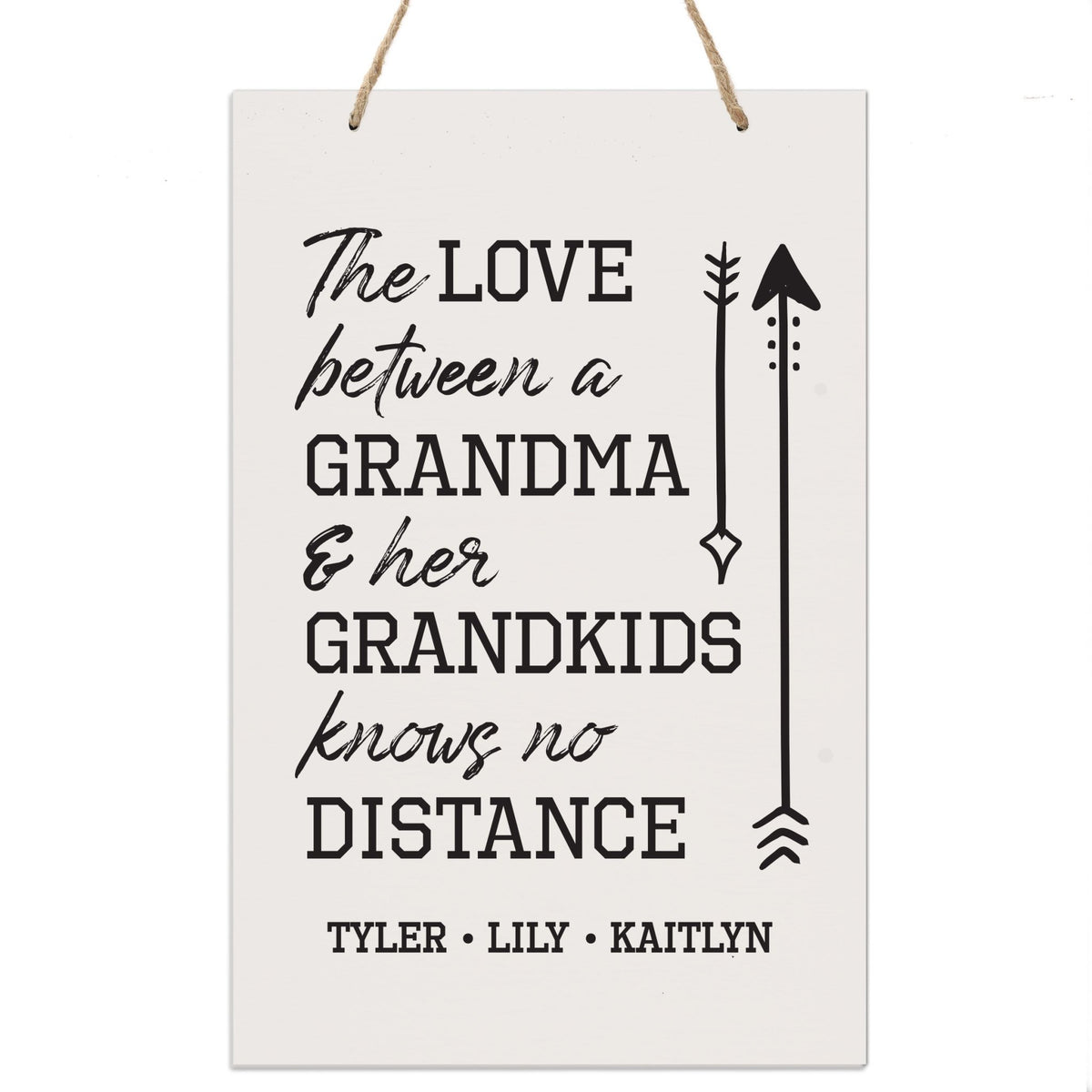 Personalized Mothers Day Gift Wall Hanging Sign - The Love 8x12 - LifeSong Milestones