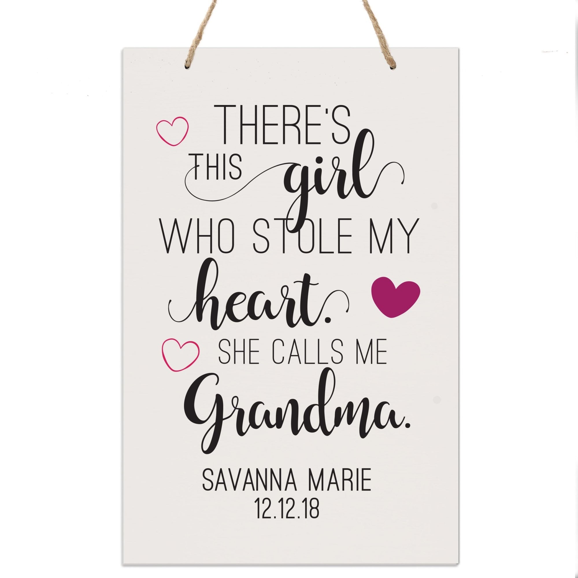 Personalized Mothers Day Gift Wall Hanging Sign - This Girl 8x12 - LifeSong Milestones