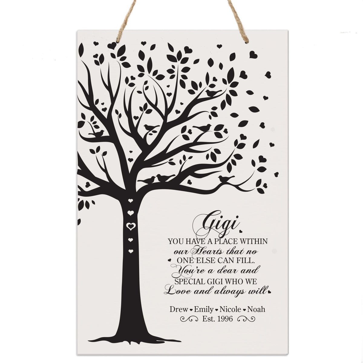 Personalized Mothers Day Gift Wall Hanging Sign -You Have a Place 8x12 - LifeSong Milestones