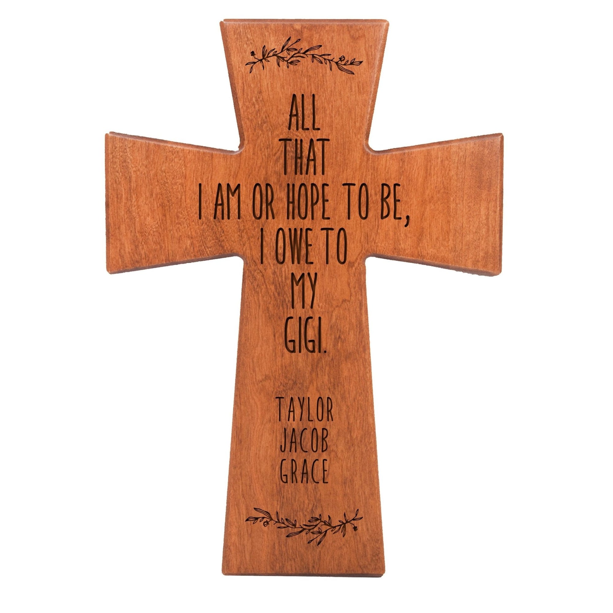 Personalized Mother’s Day Gigi All That I Am - 12x17 Crosses - LifeSong Milestones