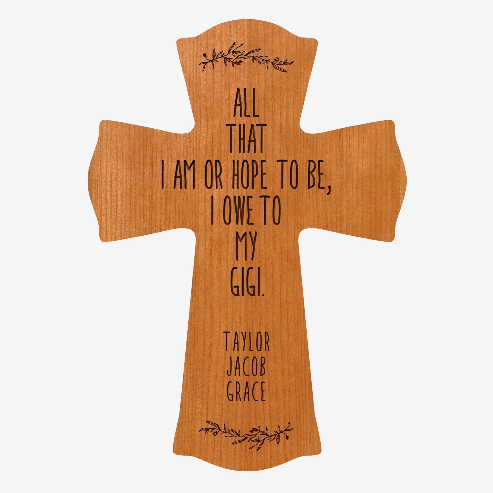 Personalized Mother’s Day Gigi All That I Am - 8.5x11 Crosses - LifeSong Milestones