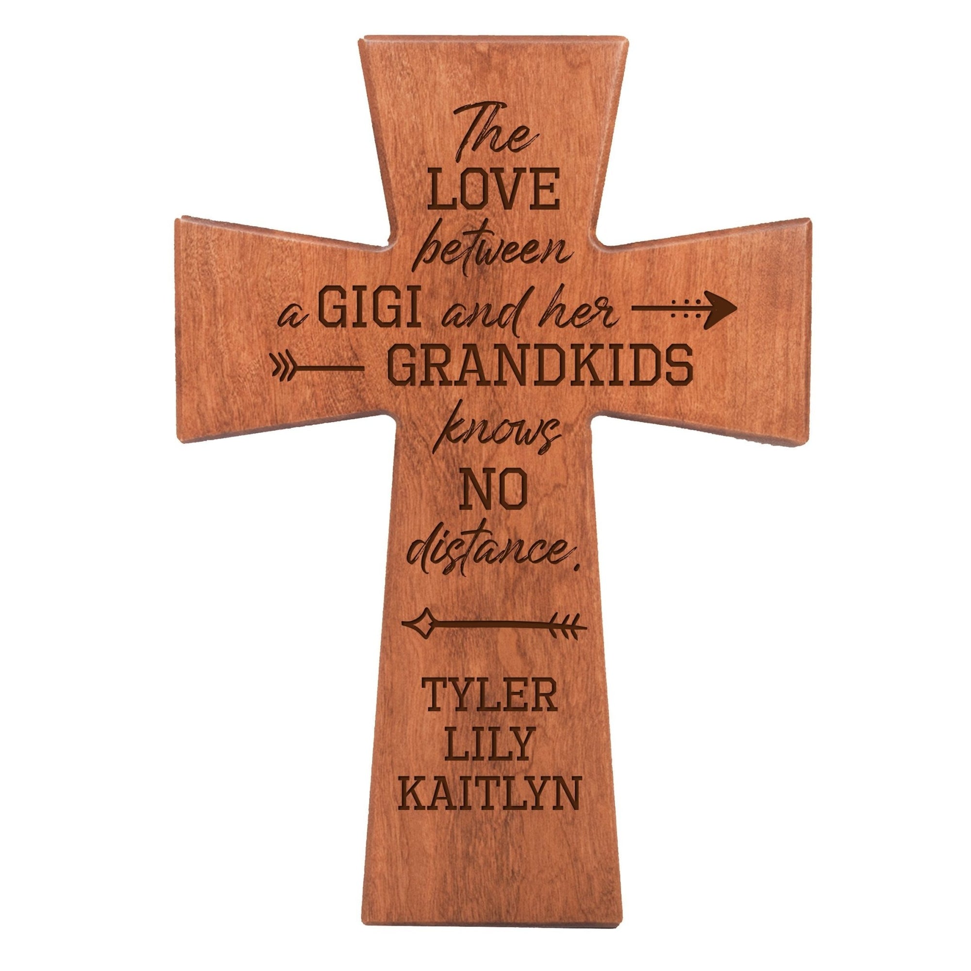 Personalized Mother’s Day Gigi The Love Between - 7x11 Crosses - LifeSong Milestones